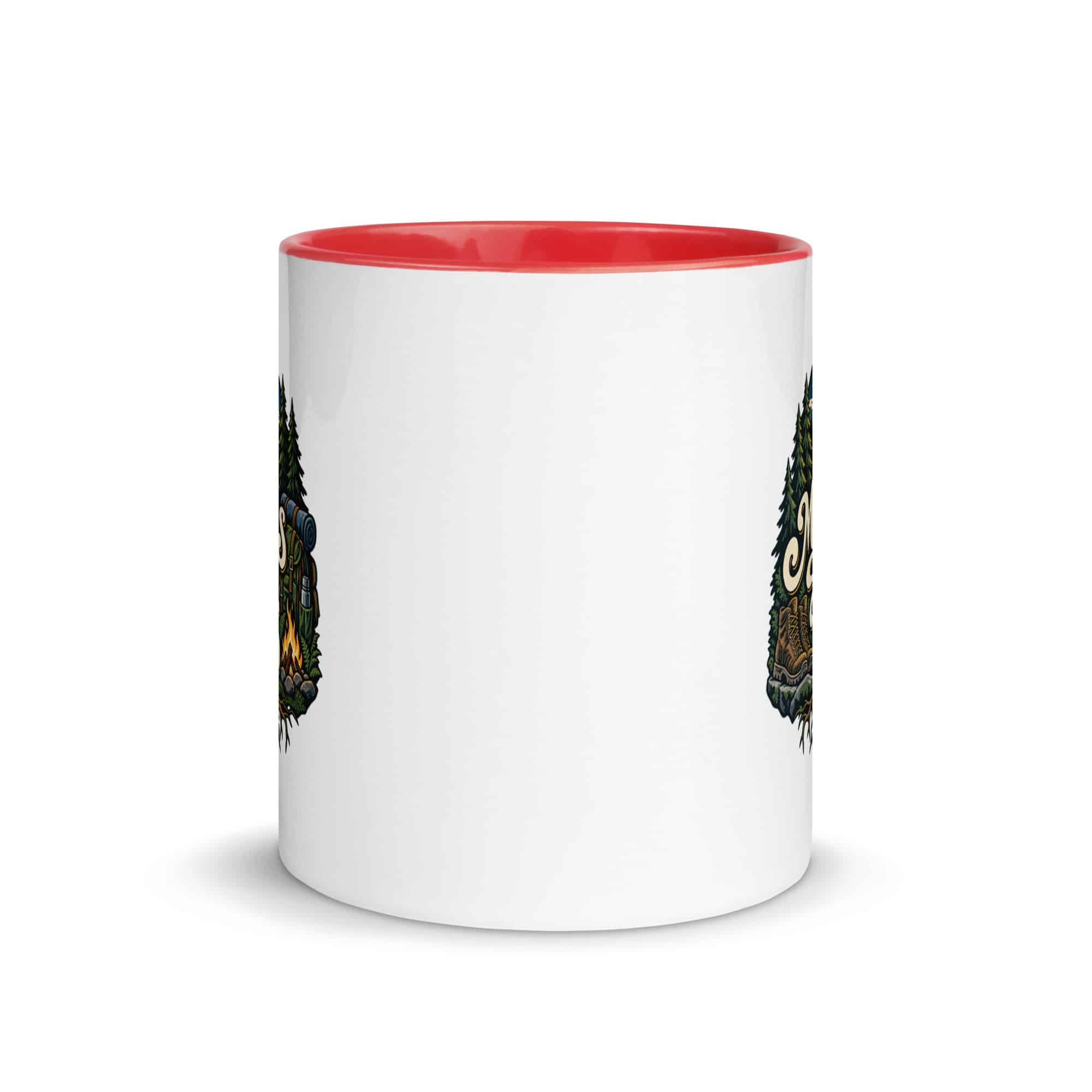Nature and Adventure Color Inside Coffee Mug: My Plans Have Roots, Woodland Scenic Lettering