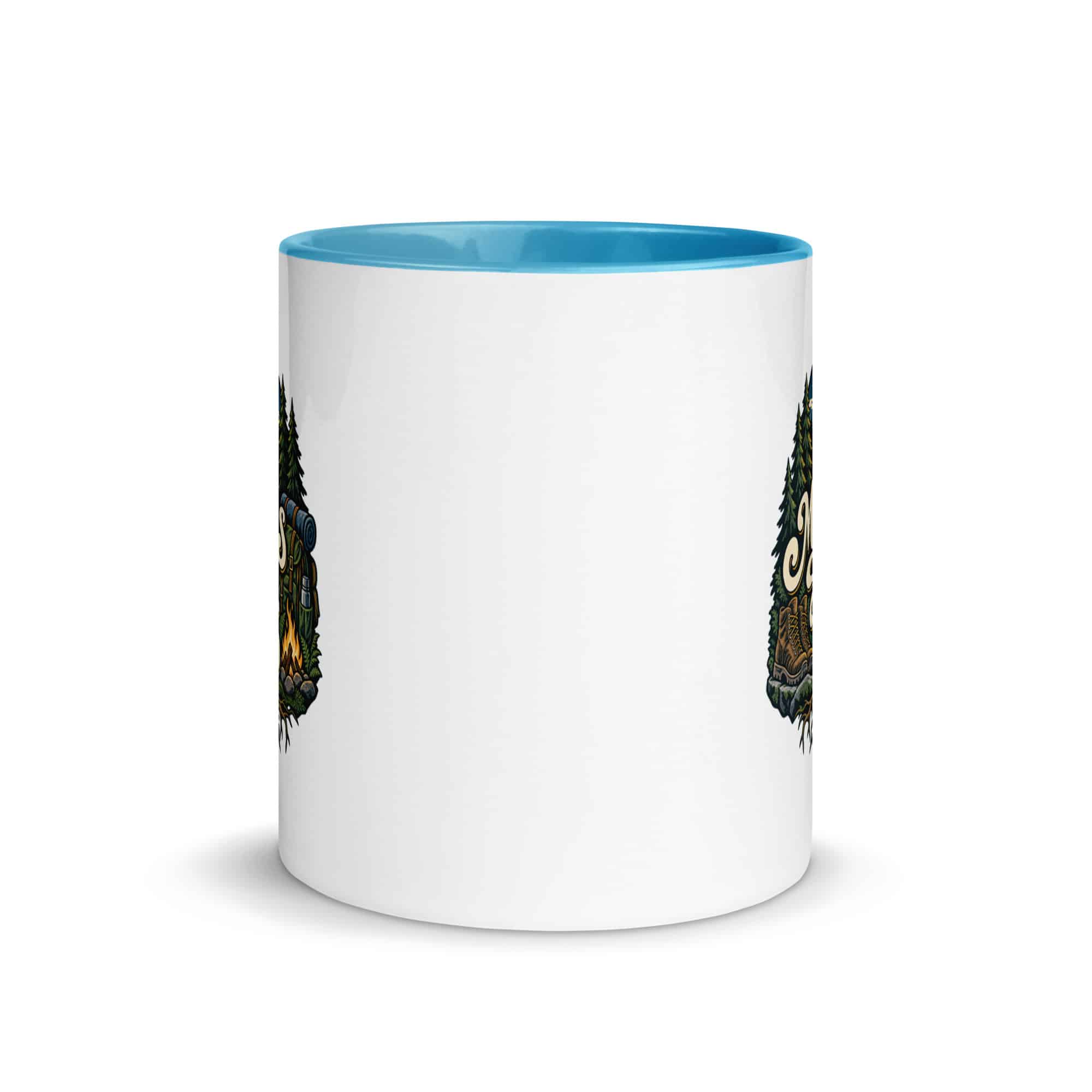 Nature and Adventure Color Inside Coffee Mug: My Plans Have Roots, Woodland Scenic Lettering