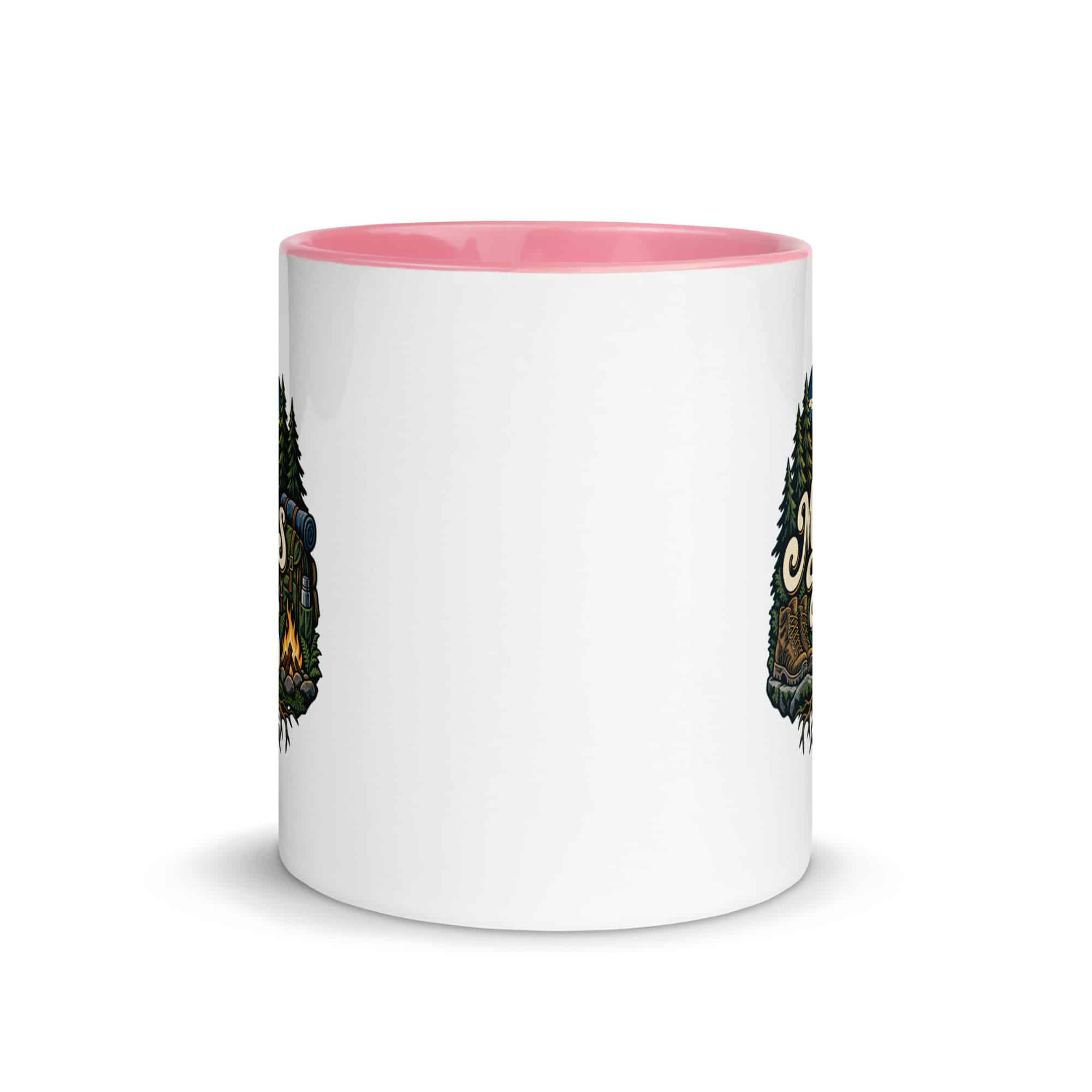 Nature and Adventure Color Inside Coffee Mug: My Plans Have Roots, Woodland Scenic Lettering