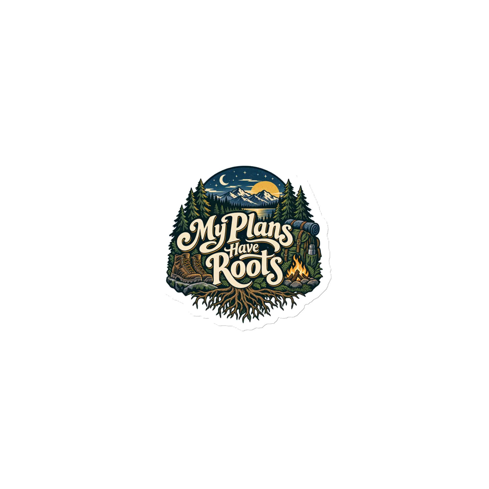 Nature and Adventure Die-Cut Magnet: My Plans Have Roots, Woodland Scenic Lettering