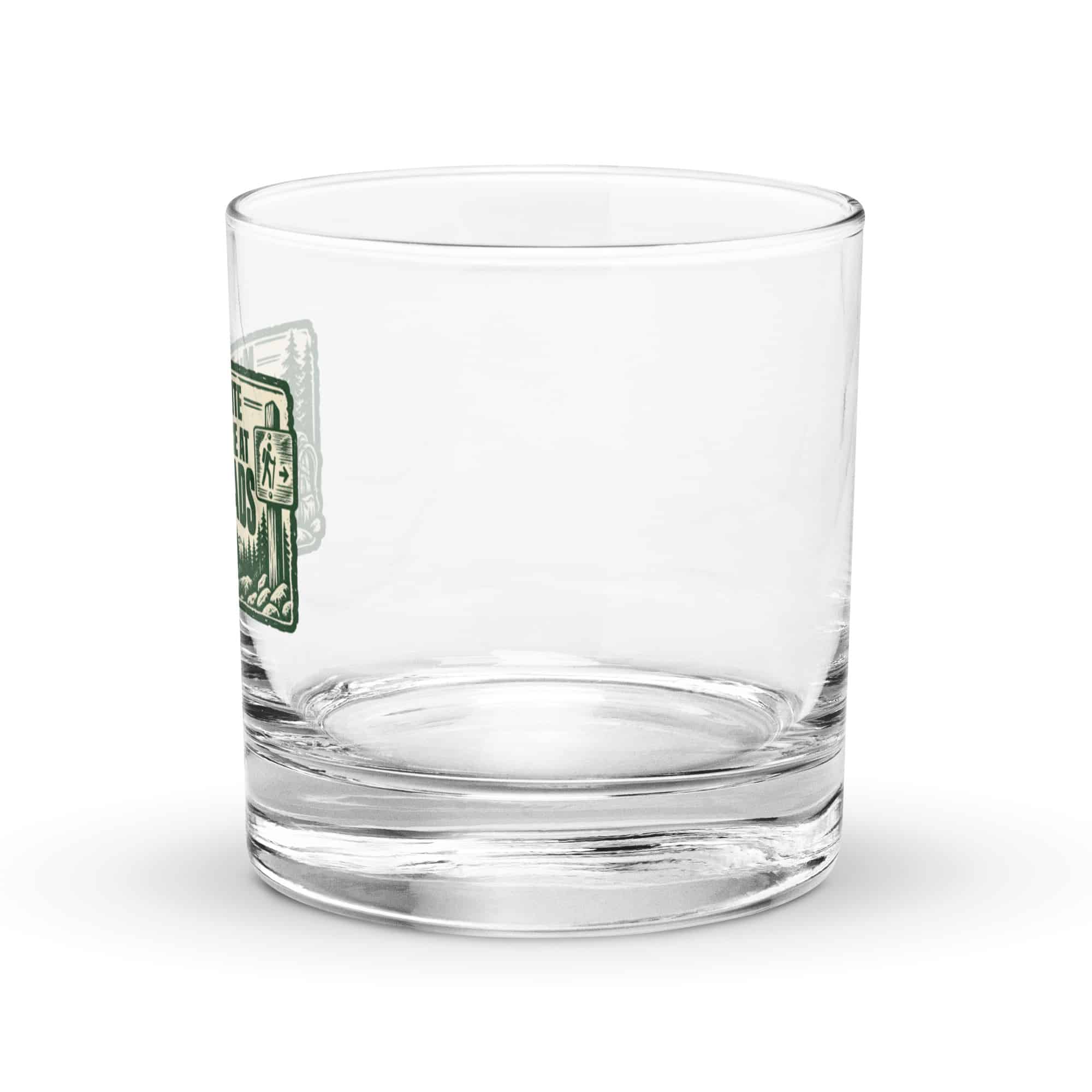 Nature and Adventure Rocks Glass: My Favorite Meetings Are at Trailheads, Forest Ink Stamp