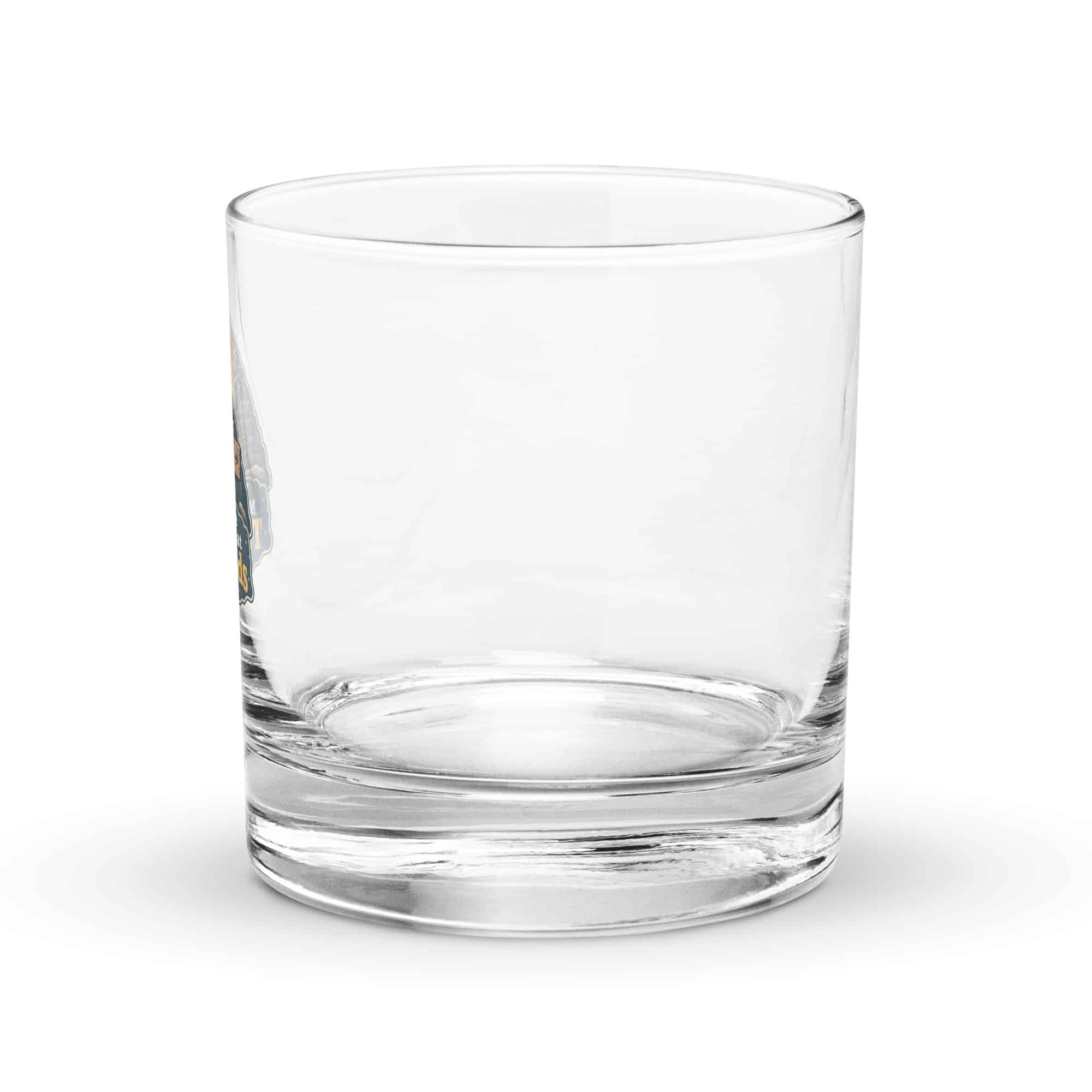 Nature and Adventure Rocks Glass: My Favorite Meetings Are at Trailheads, Scenic Shield Badge
