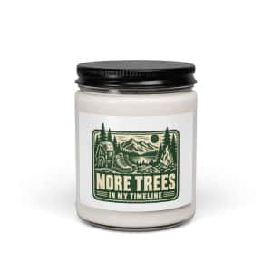 Nature and Adventure Soy Wax Candle: More Trees in My Timeline, Forest Ink Stamp - 9oz - Main