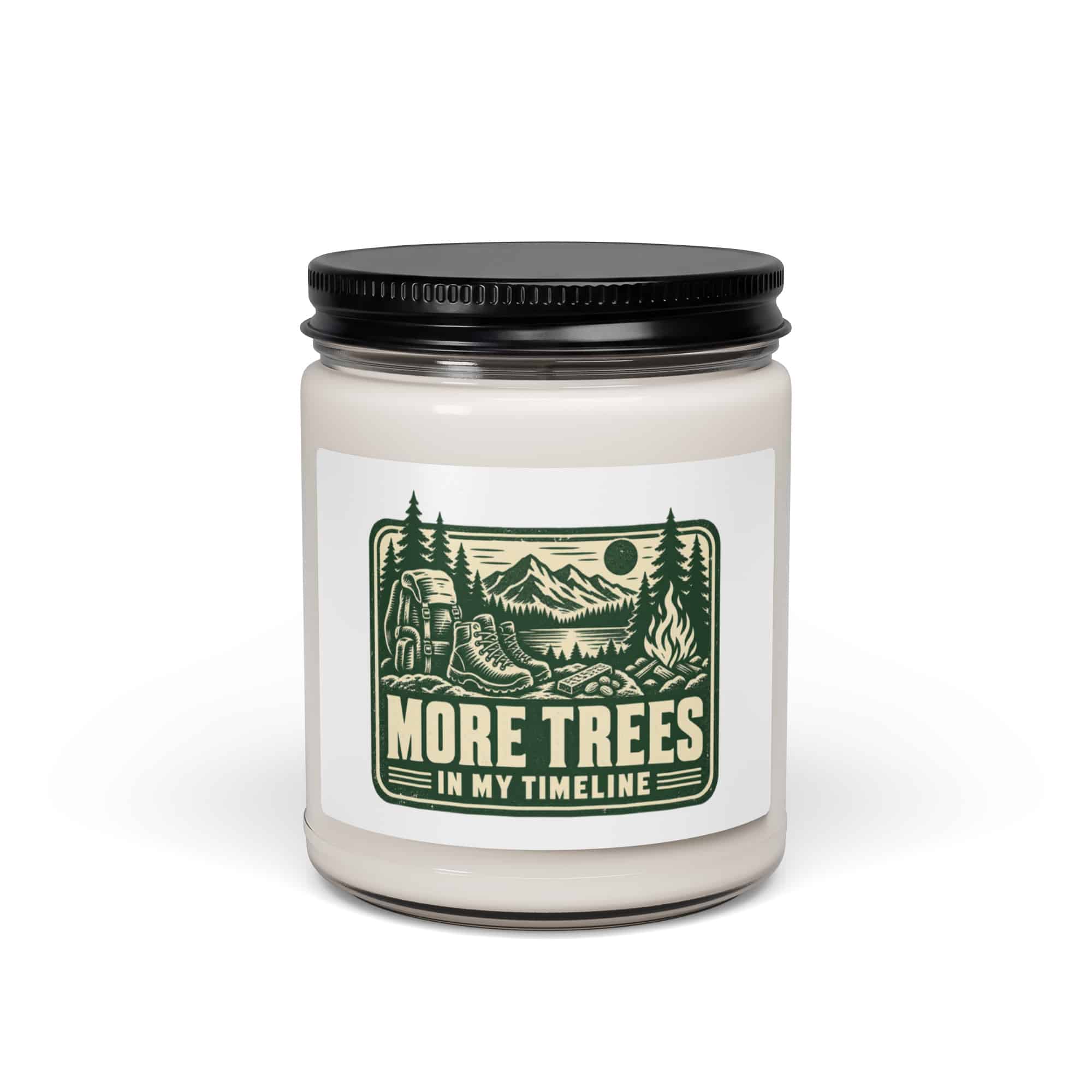 Nature and Adventure Soy Wax Candle: More Trees in My Timeline, Forest Ink Stamp