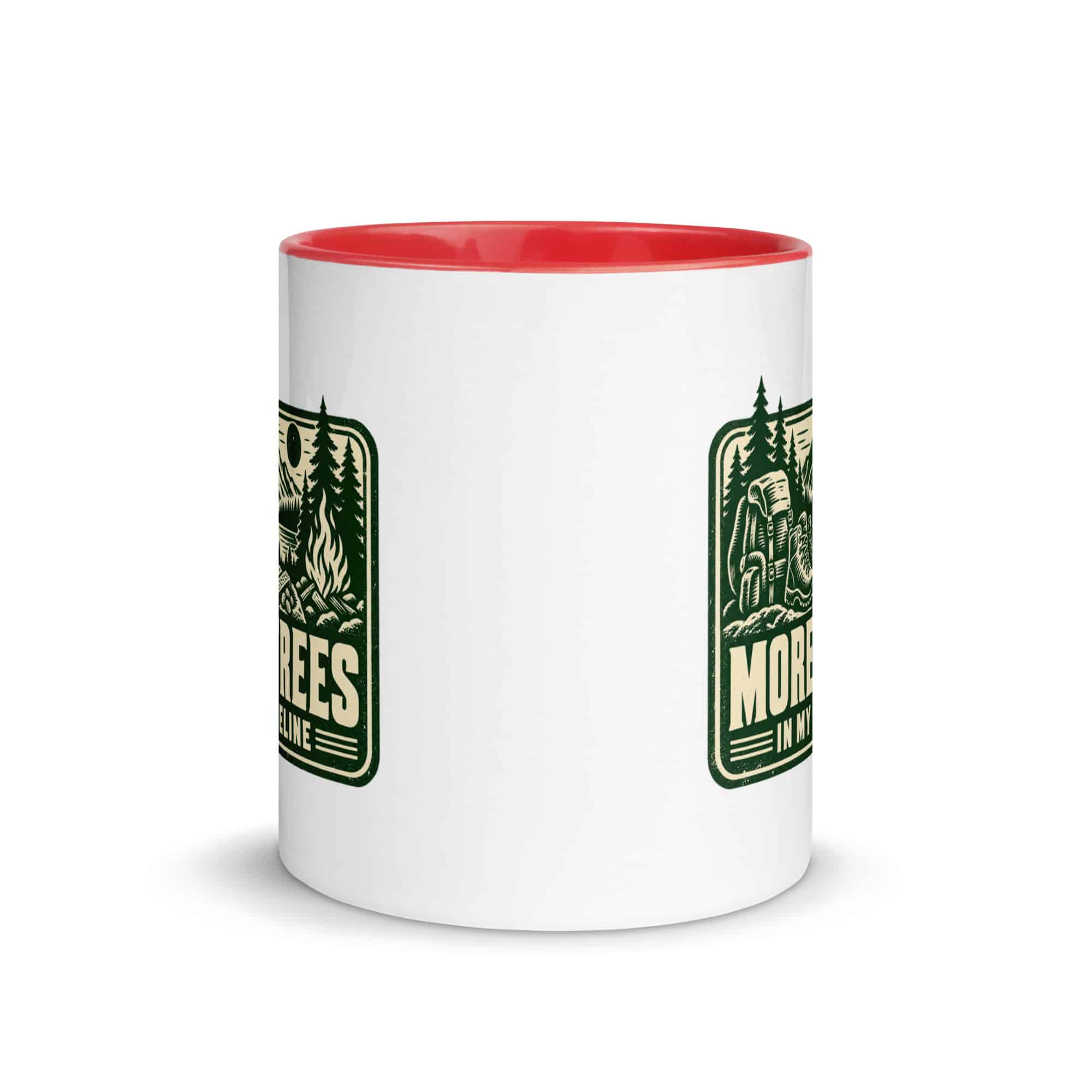 Nature and Adventure Color Inside Coffee Mug: More Trees in My Timeline, Forest Ink Stamp