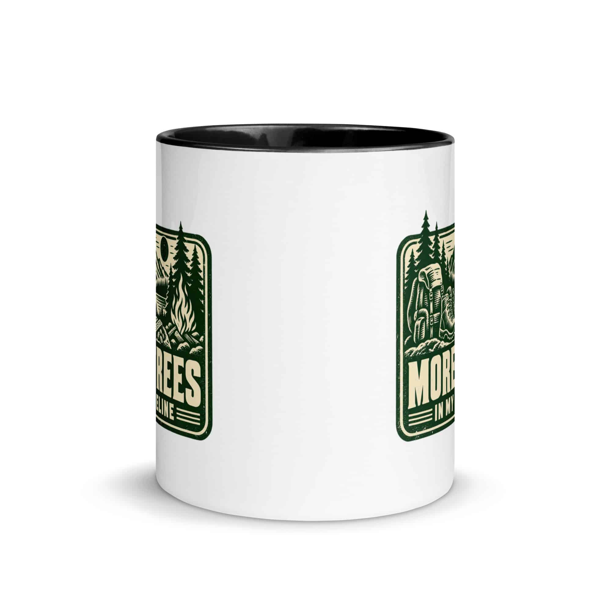 Nature and Adventure Color Inside Coffee Mug: More Trees in My Timeline, Forest Ink Stamp