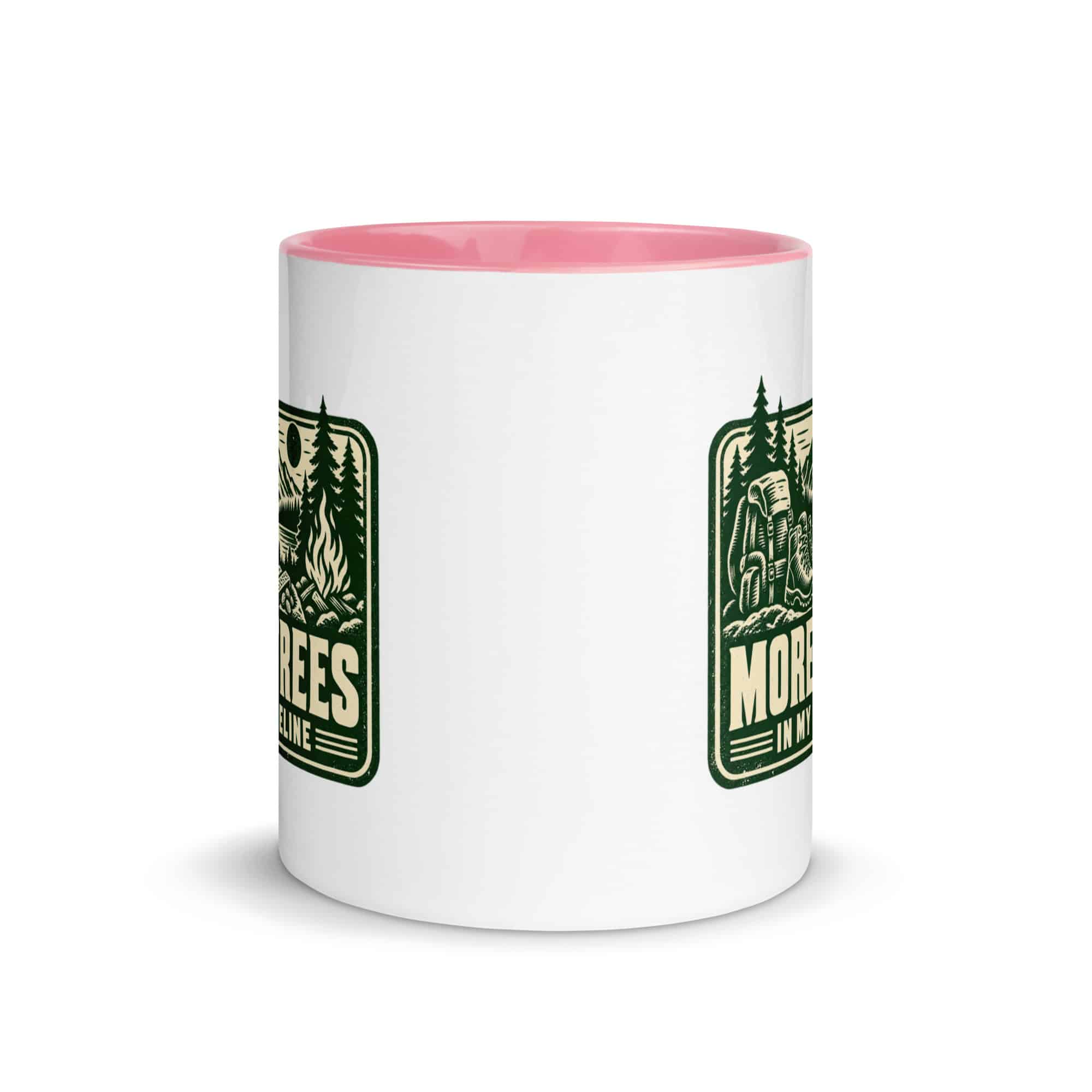 Nature and Adventure Color Inside Coffee Mug: More Trees in My Timeline, Forest Ink Stamp