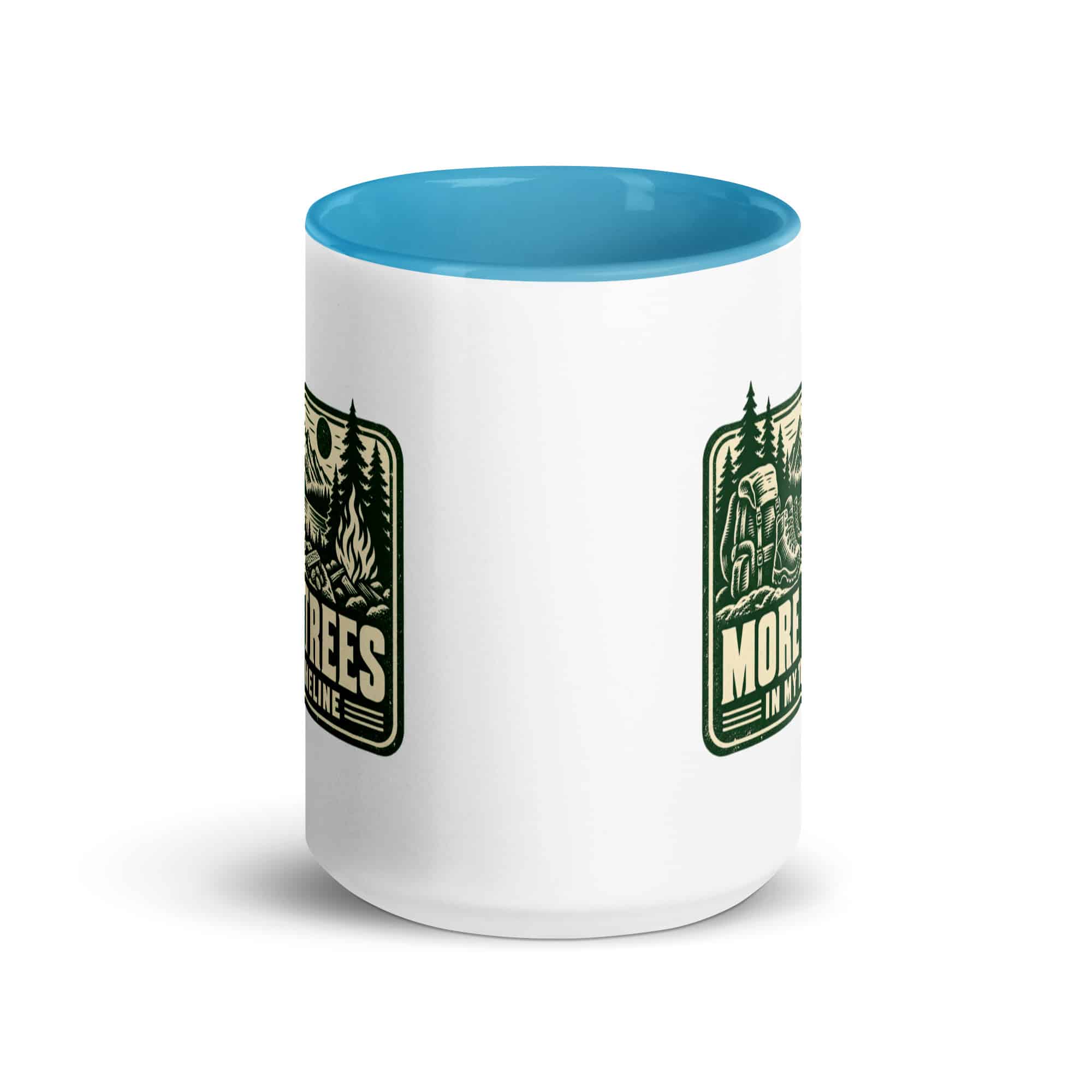 Nature and Adventure Color Inside Coffee Mug: More Trees in My Timeline, Forest Ink Stamp