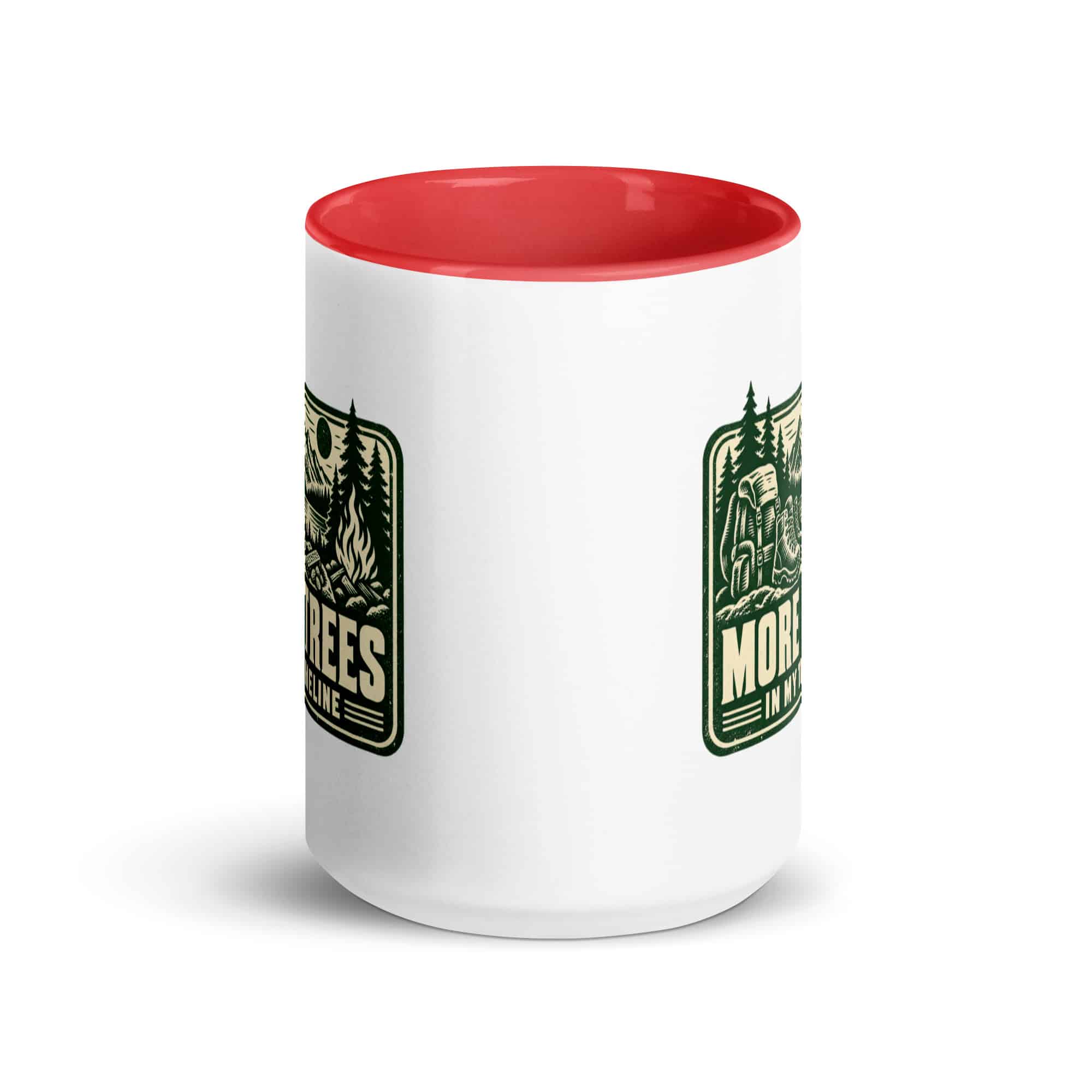 Nature and Adventure Color Inside Coffee Mug: More Trees in My Timeline, Forest Ink Stamp