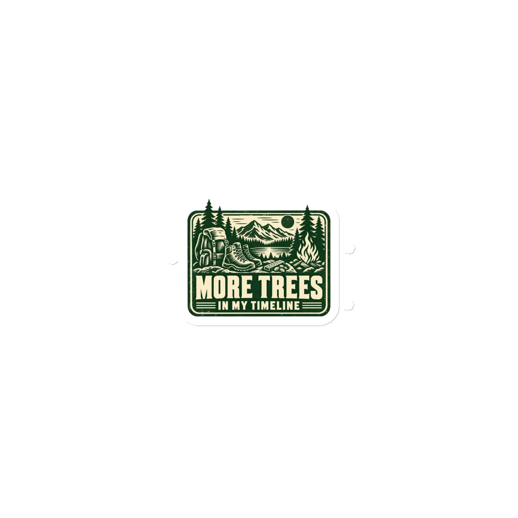 Nature and Adventure Die-Cut Magnet: More Trees in My Timeline, Forest Ink Stamp