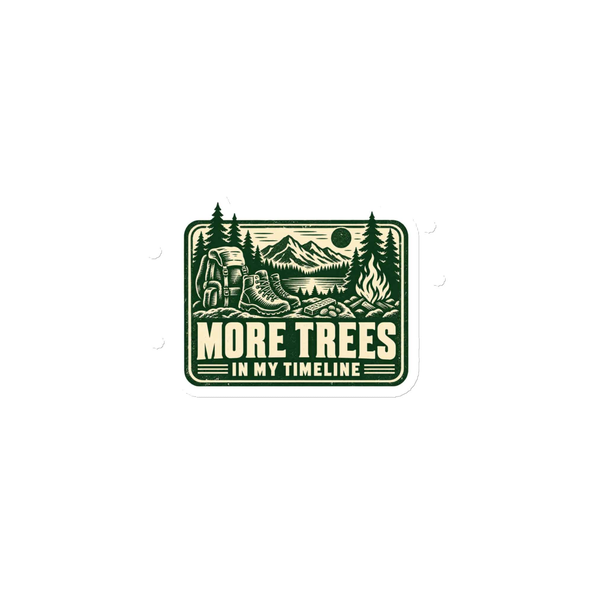 Nature and Adventure Die-Cut Magnet: More Trees in My Timeline, Forest Ink Stamp
