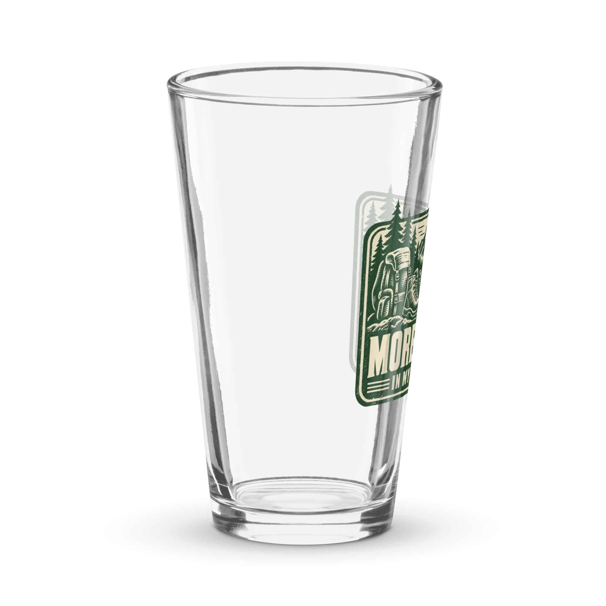 Nature and Adventure Pint Glass: More Trees in My Timeline, Forest Ink Stamp