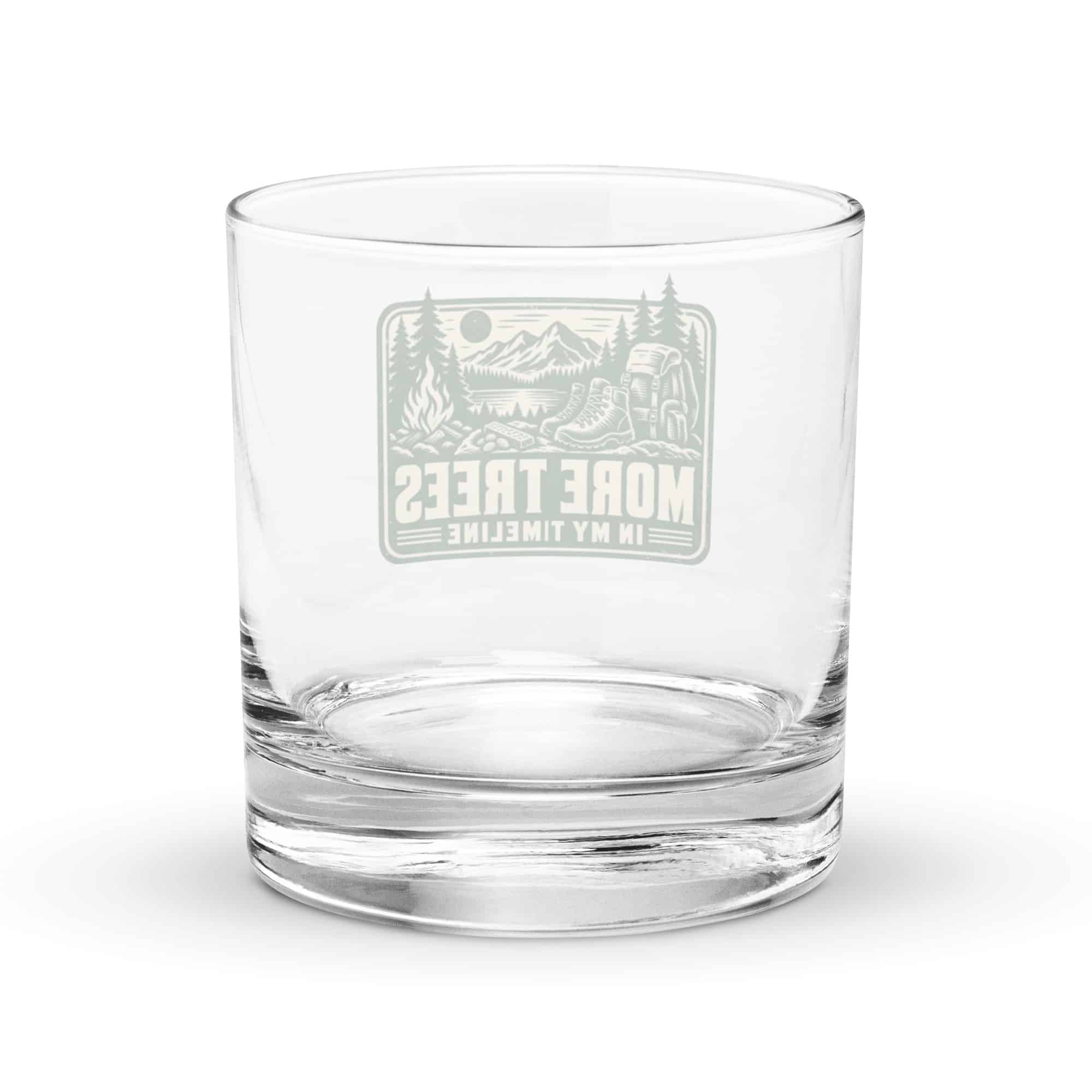 Nature and Adventure Rocks Glass: More Trees in My Timeline, Forest Ink Stamp