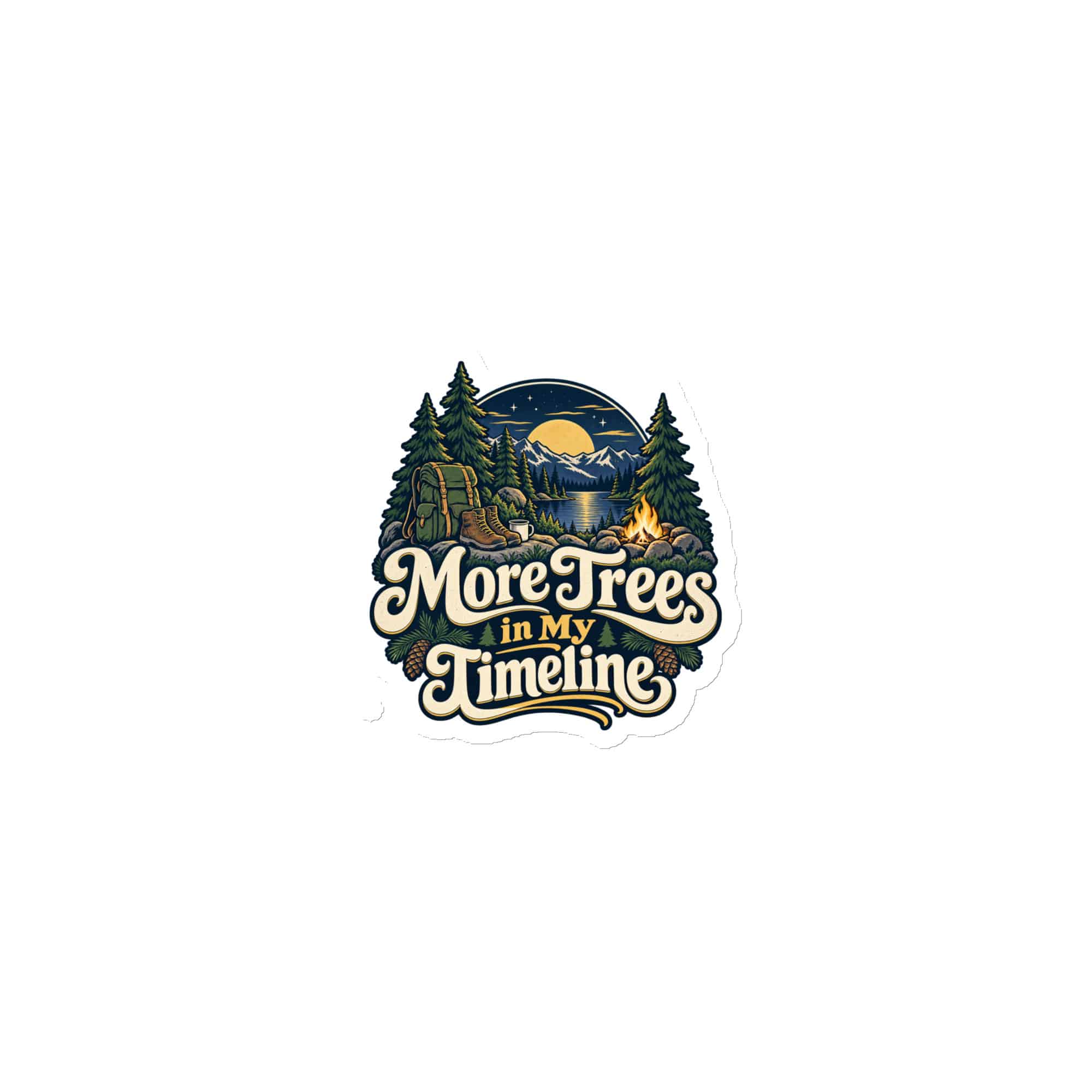 Nature and Adventure Die-Cut Magnet: More Trees in My Timeline, Woodland Scenic Lettering
