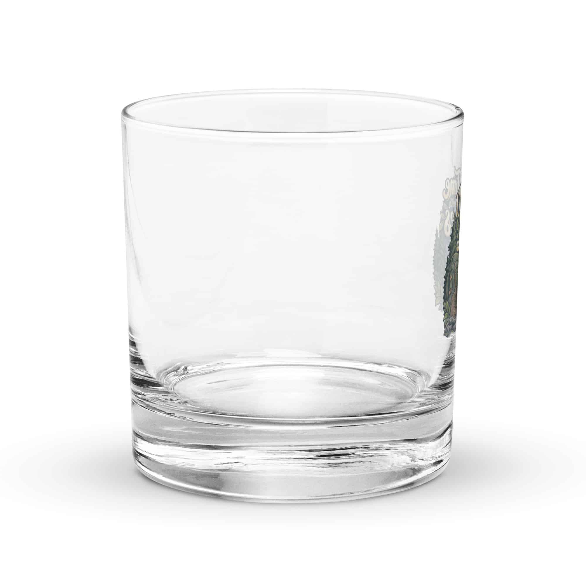 Nature and Adventure Rocks Glass: I Make Time for Things with Leaves, Woodland Scenic Lettering