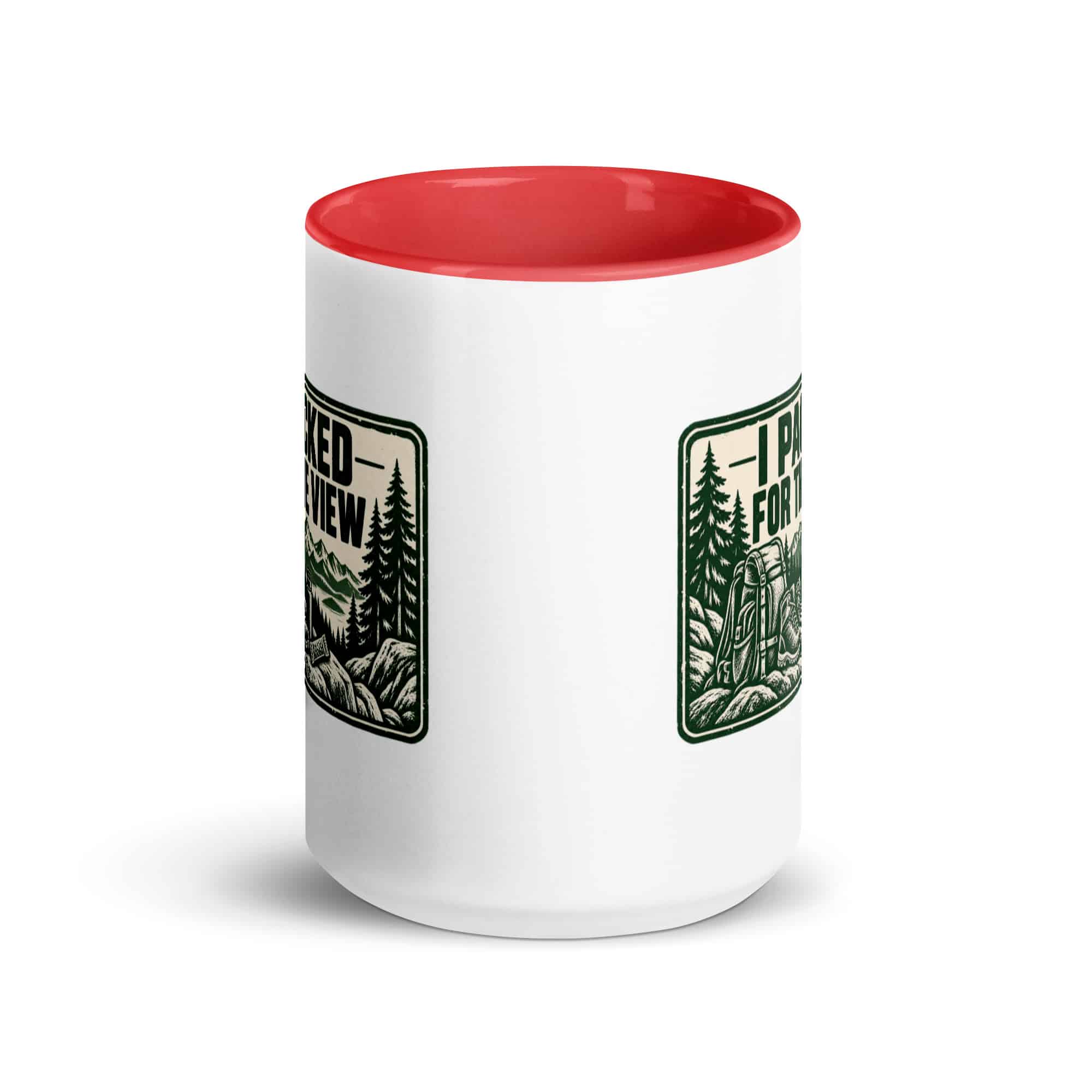 Nature and Adventure Color Inside Coffee Mug: I Packed for the View, Forest Ink Stamp