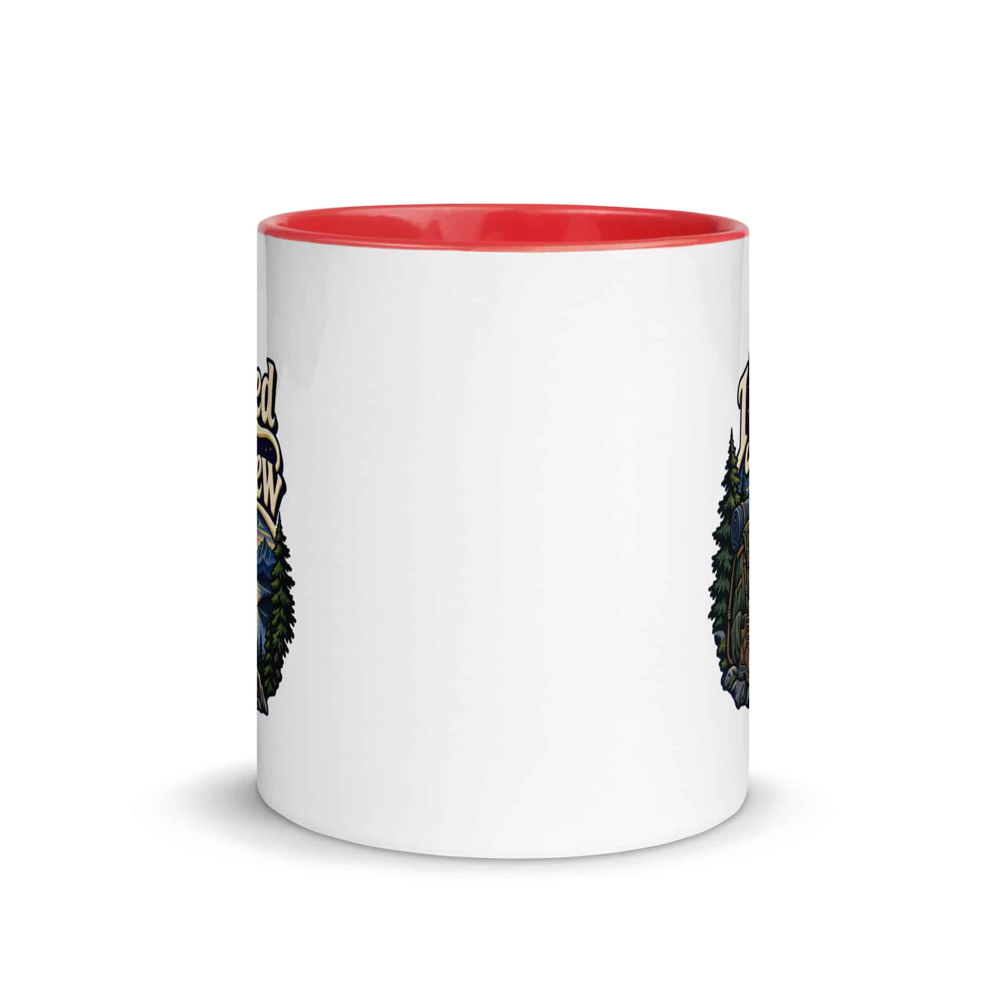 Nature and Adventure Color Inside Coffee Mug: I Packed for the View, Woodland Scenic Lettering