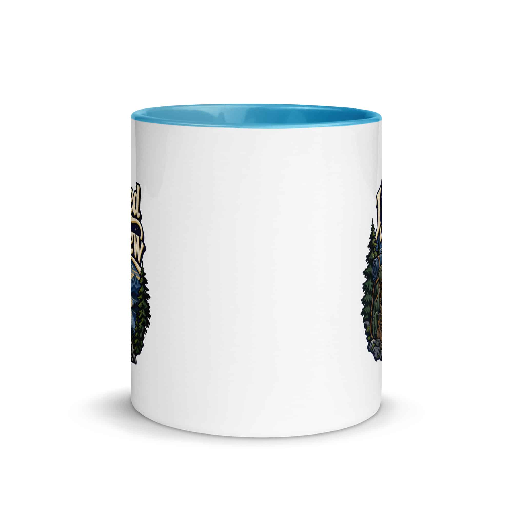 Nature and Adventure Color Inside Coffee Mug: I Packed for the View, Woodland Scenic Lettering