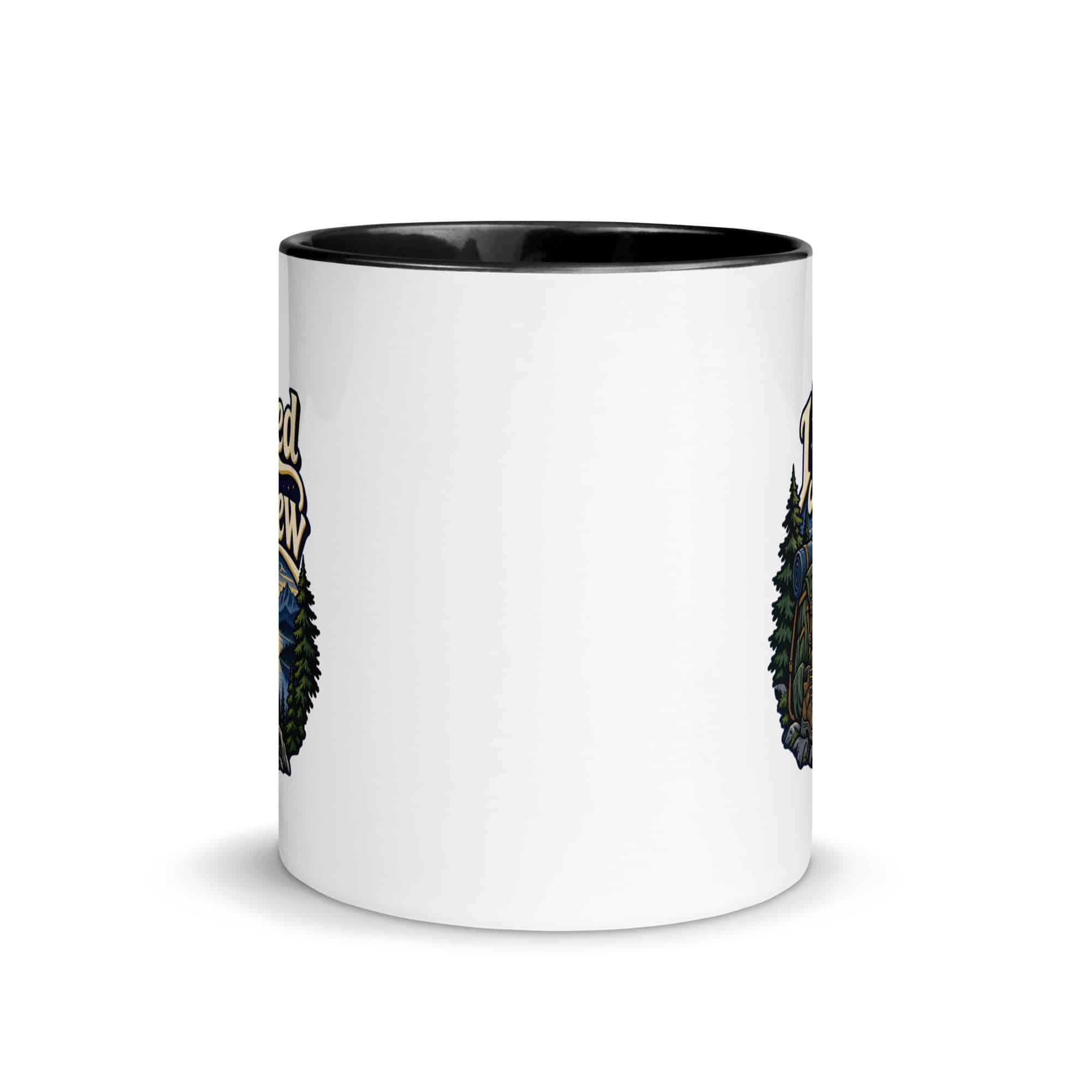 Nature and Adventure Color Inside Coffee Mug: I Packed for the View, Woodland Scenic Lettering
