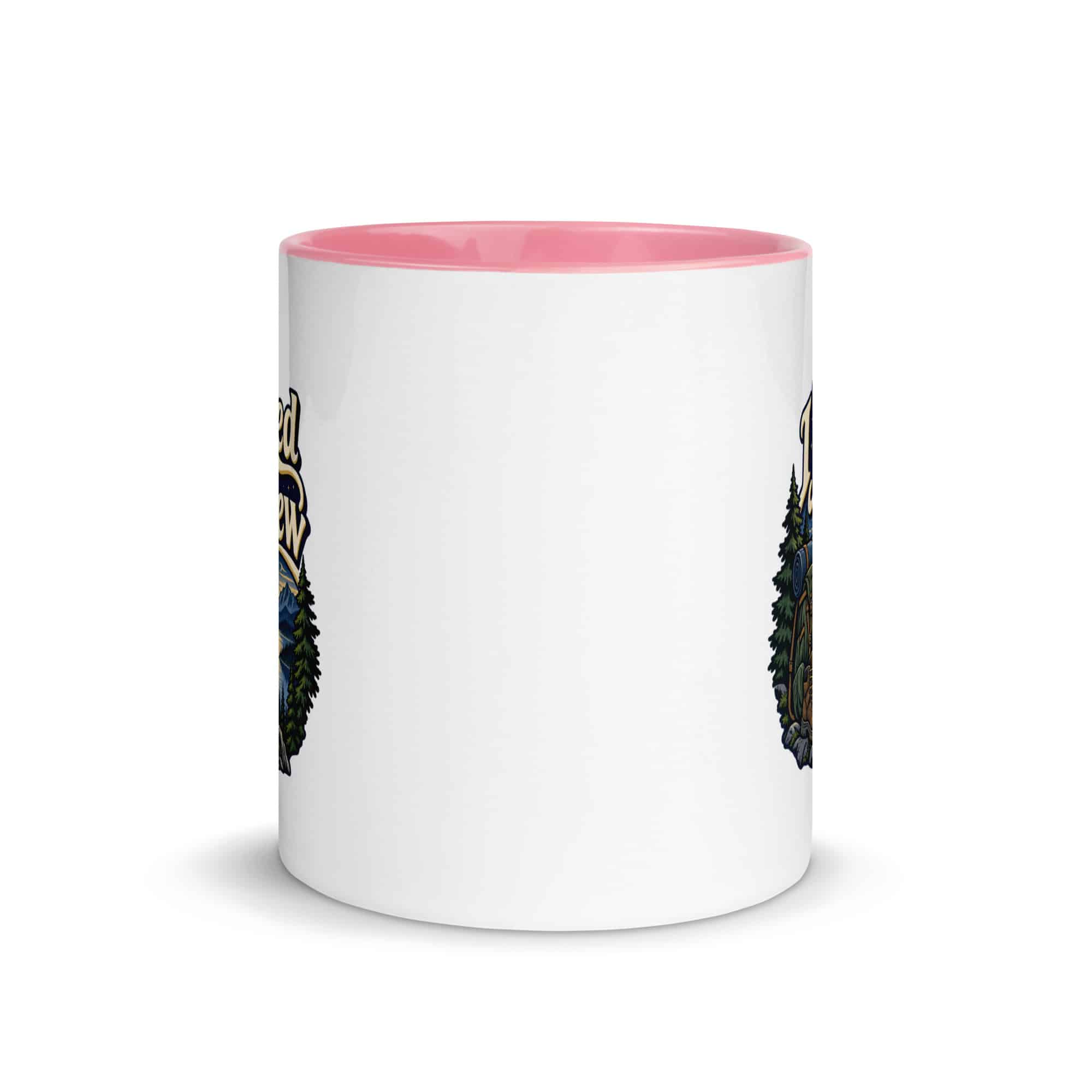 Nature and Adventure Color Inside Coffee Mug: I Packed for the View, Woodland Scenic Lettering