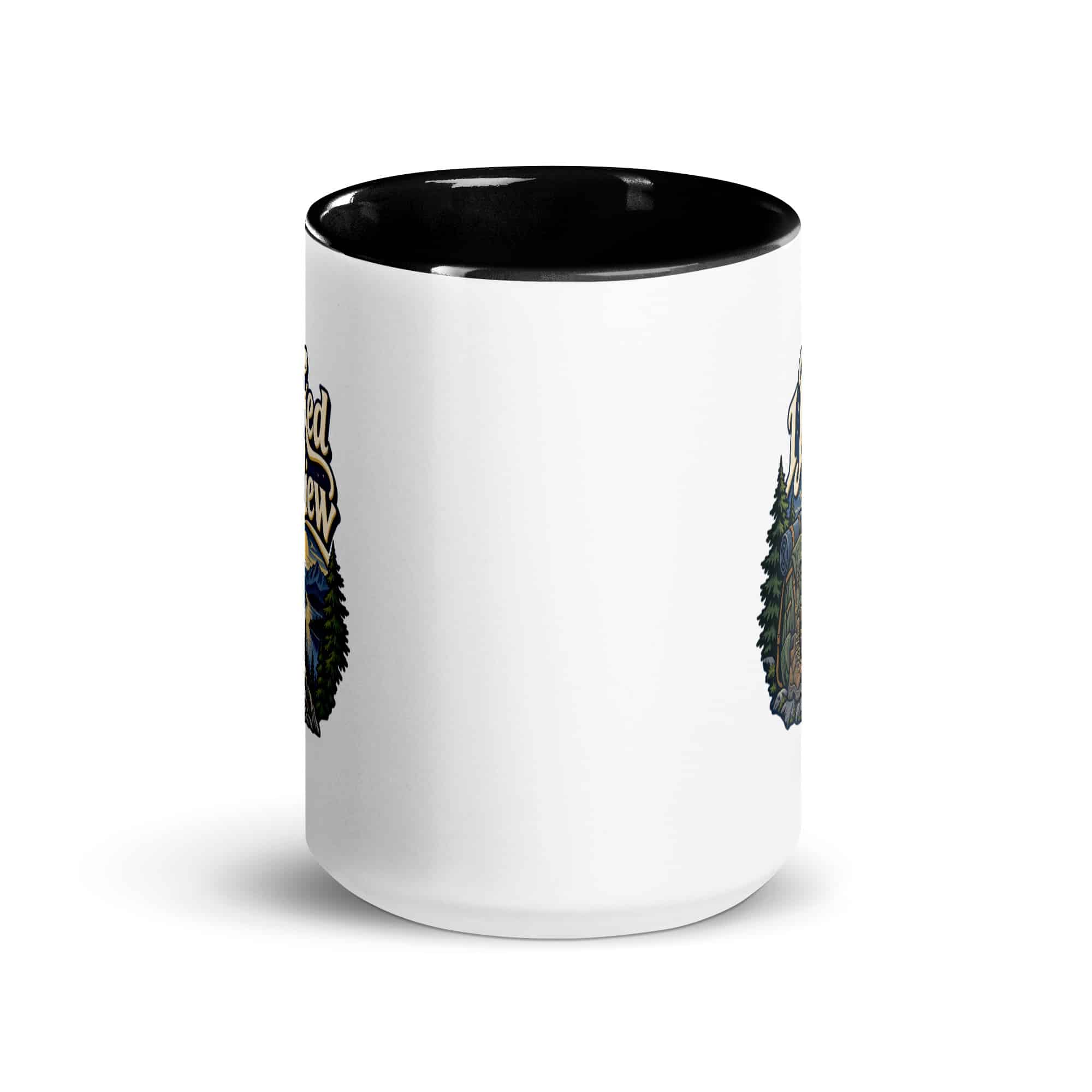 Nature and Adventure Color Inside Coffee Mug: I Packed for the View, Woodland Scenic Lettering