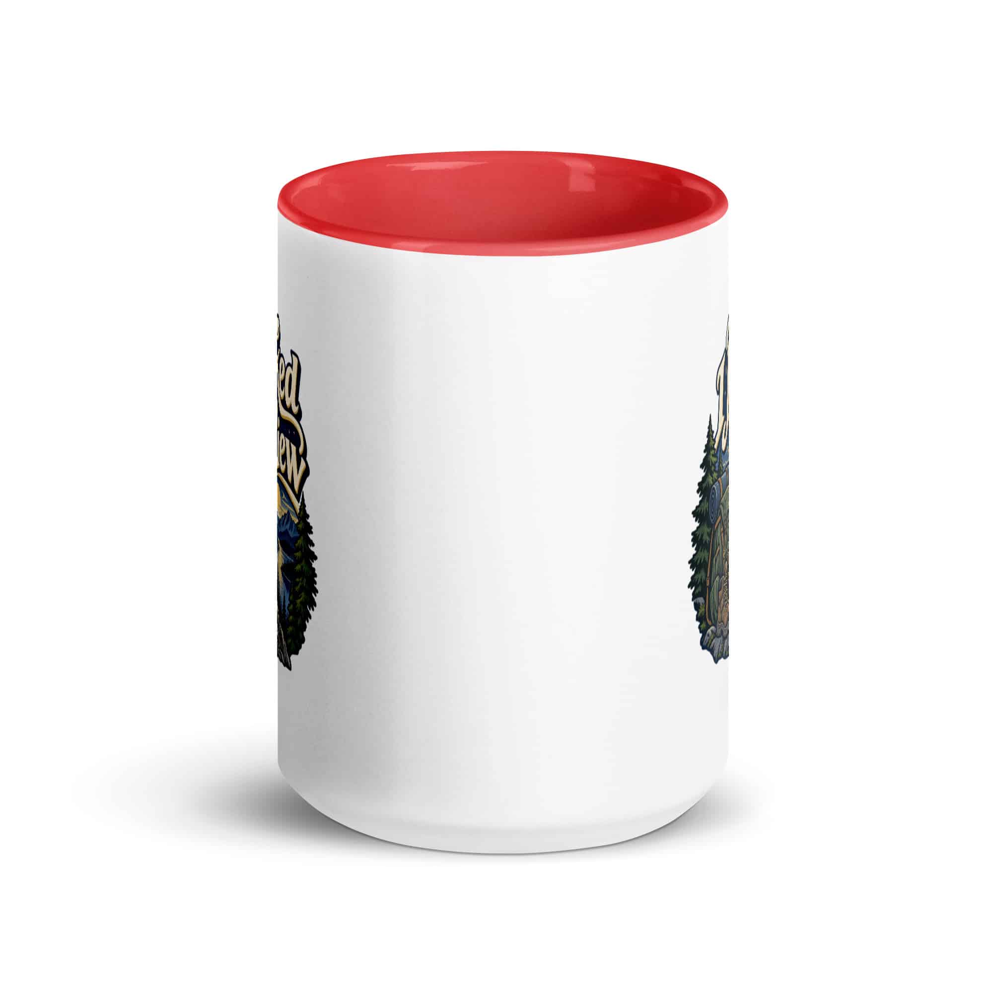 Nature and Adventure Color Inside Coffee Mug: I Packed for the View, Woodland Scenic Lettering