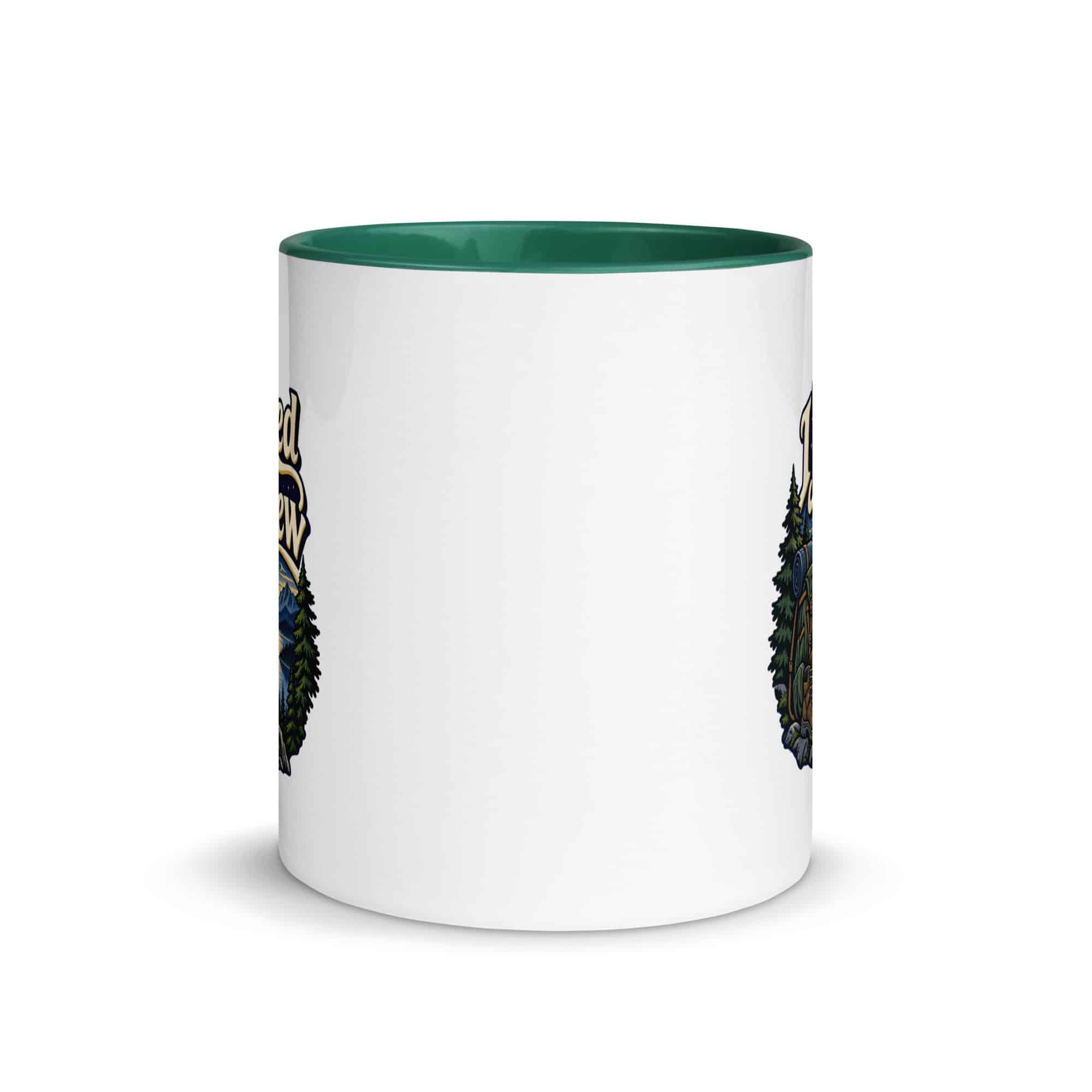 Nature and Adventure Color Inside Coffee Mug: I Packed for the View, Woodland Scenic Lettering