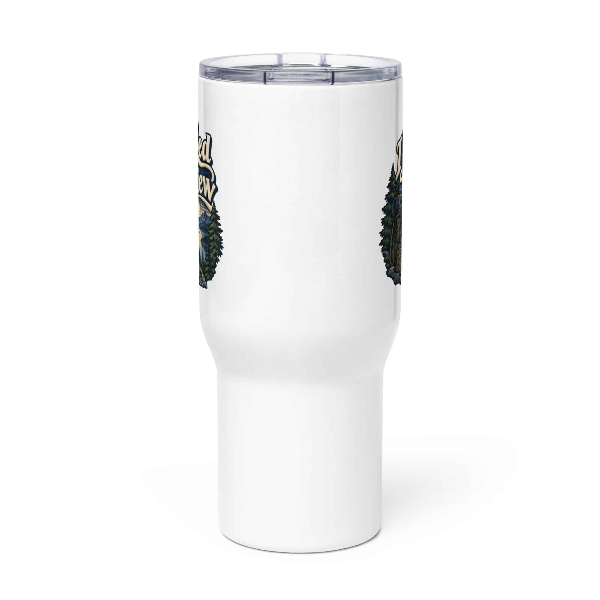 Nature and Adventure Travel Mug: I Packed for the View, Woodland Scenic Lettering