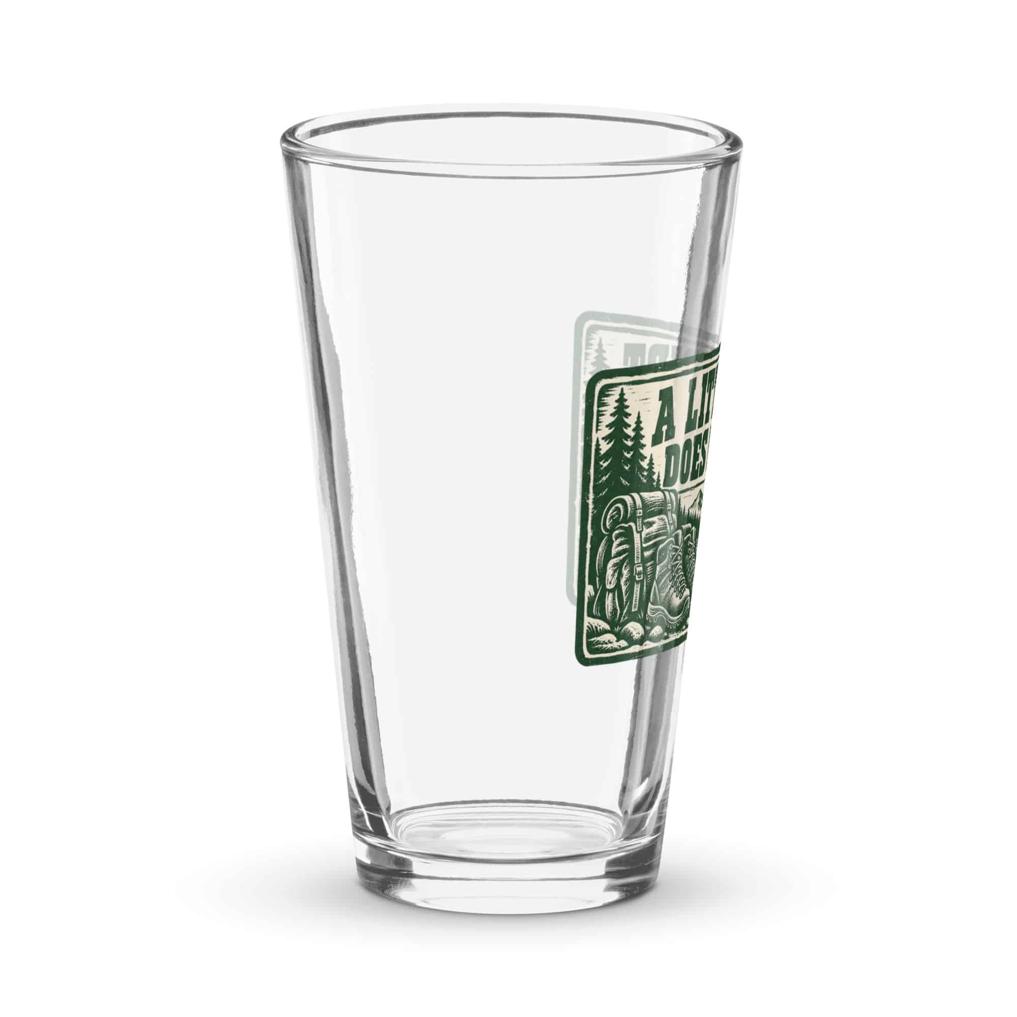 Nature and Adventure Pint Glass: A Little Dirt Does Me Good, Forest Ink Stamp
