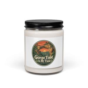 Red River Gorge Soy Wax Candle: Gorge Time Is My Time, Vintage Round Badge - 9oz - Main