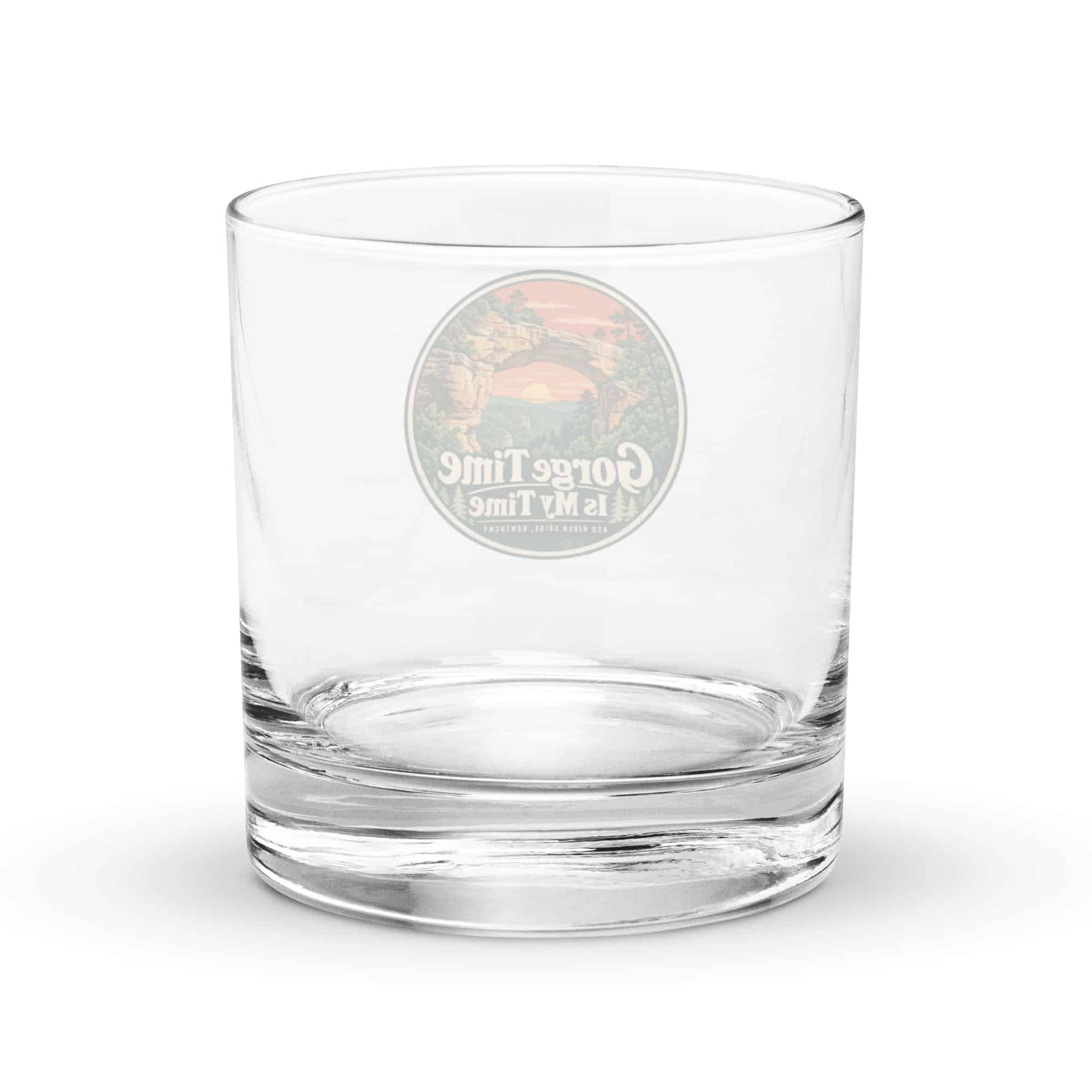 Red River Gorge Rocks Glass: Gorge Time Is My Time, Vintage Round Badge