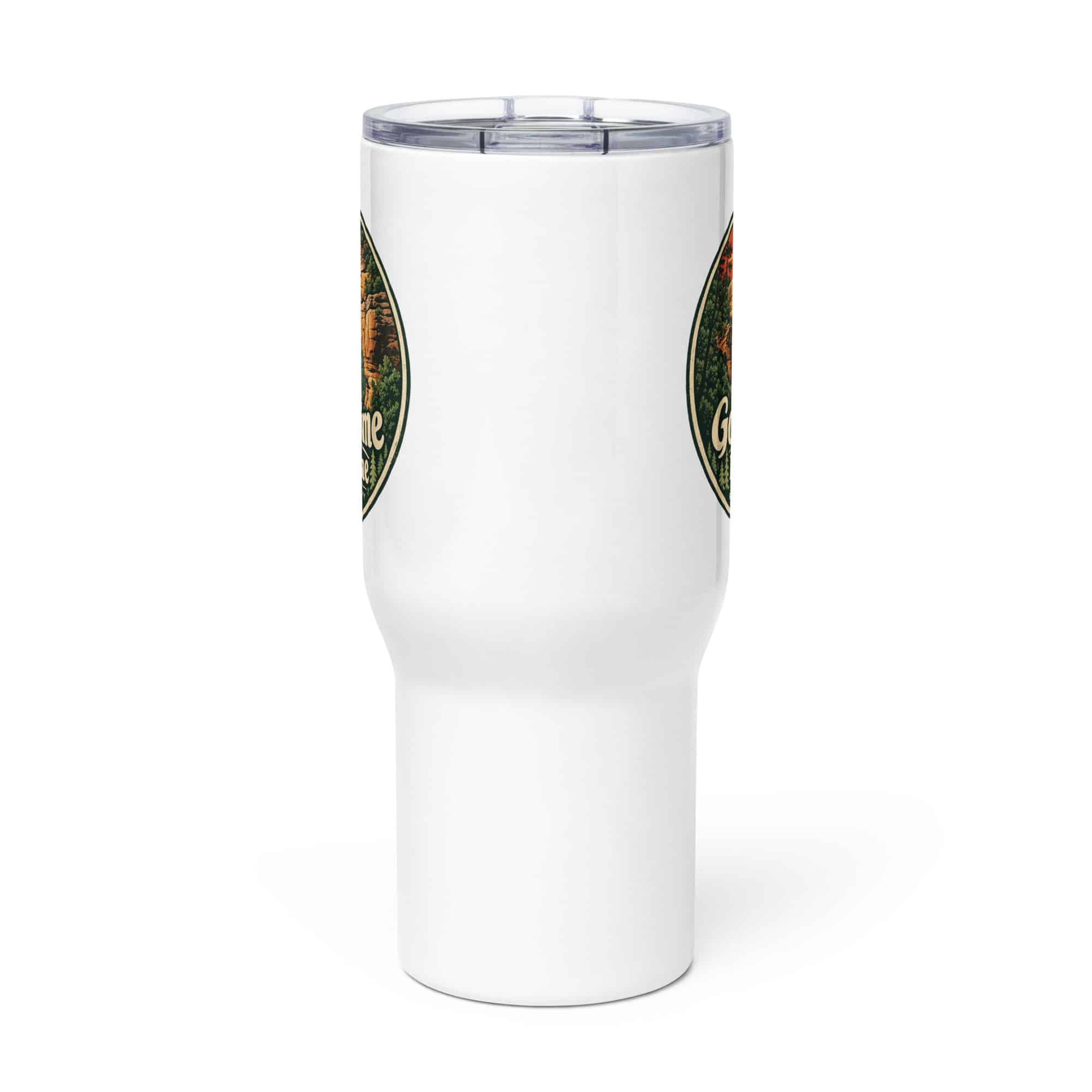 Red River Gorge Travel Mug: Gorge Time Is My Time, Vintage Round Badge