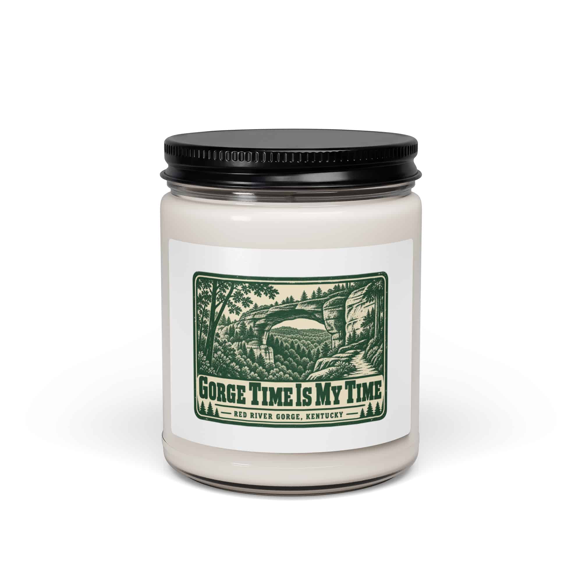 Red River Gorge Soy Wax Candle: Gorge Time Is My Time, Forest Ink Stamp