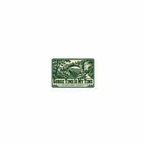 Red River Gorge Die-Cut Magnet: Gorge Time Is My Time, Forest Ink Stamp - 3″×3″ - Main