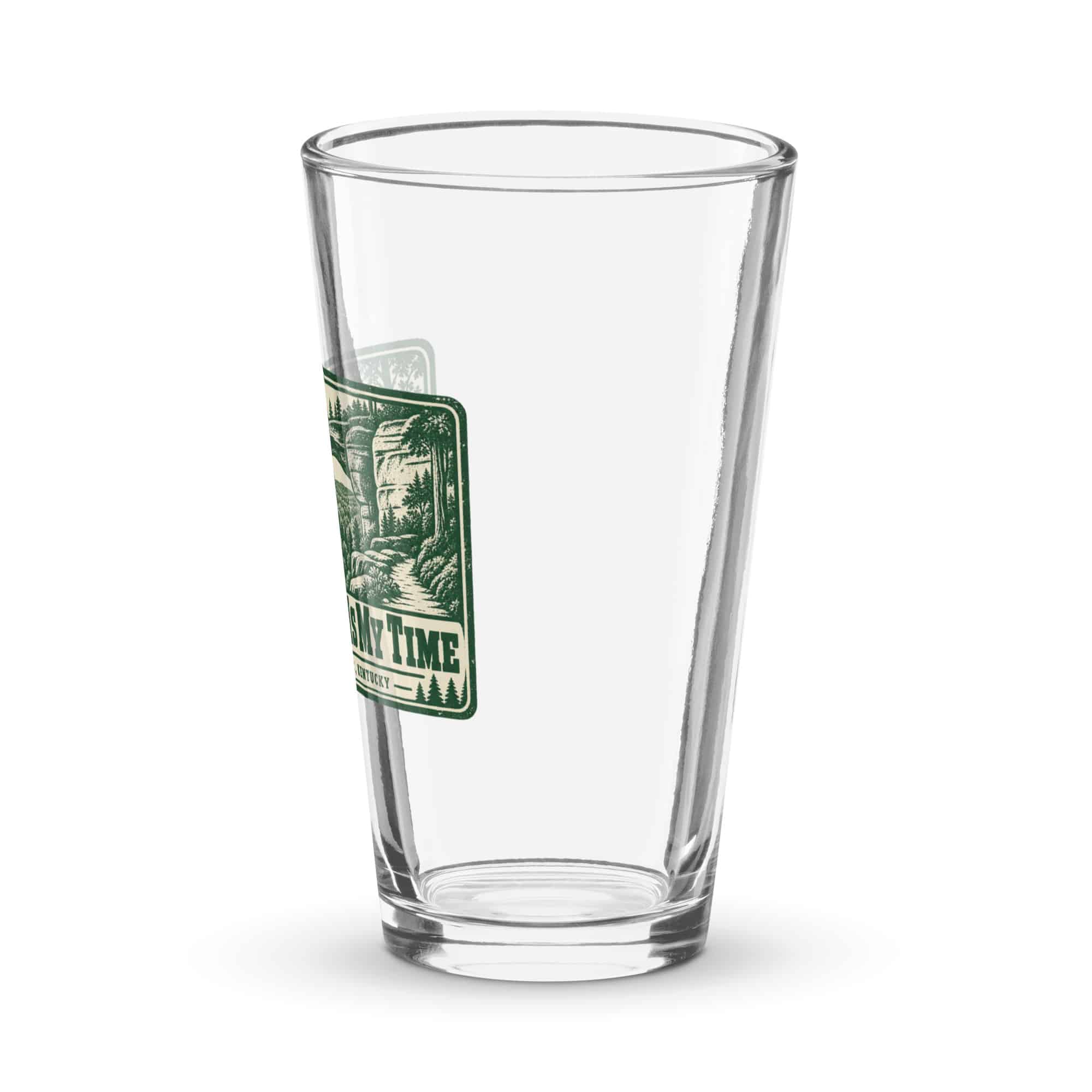 Red River Gorge Pint Glass: Gorge Time Is My Time, Forest Ink Stamp