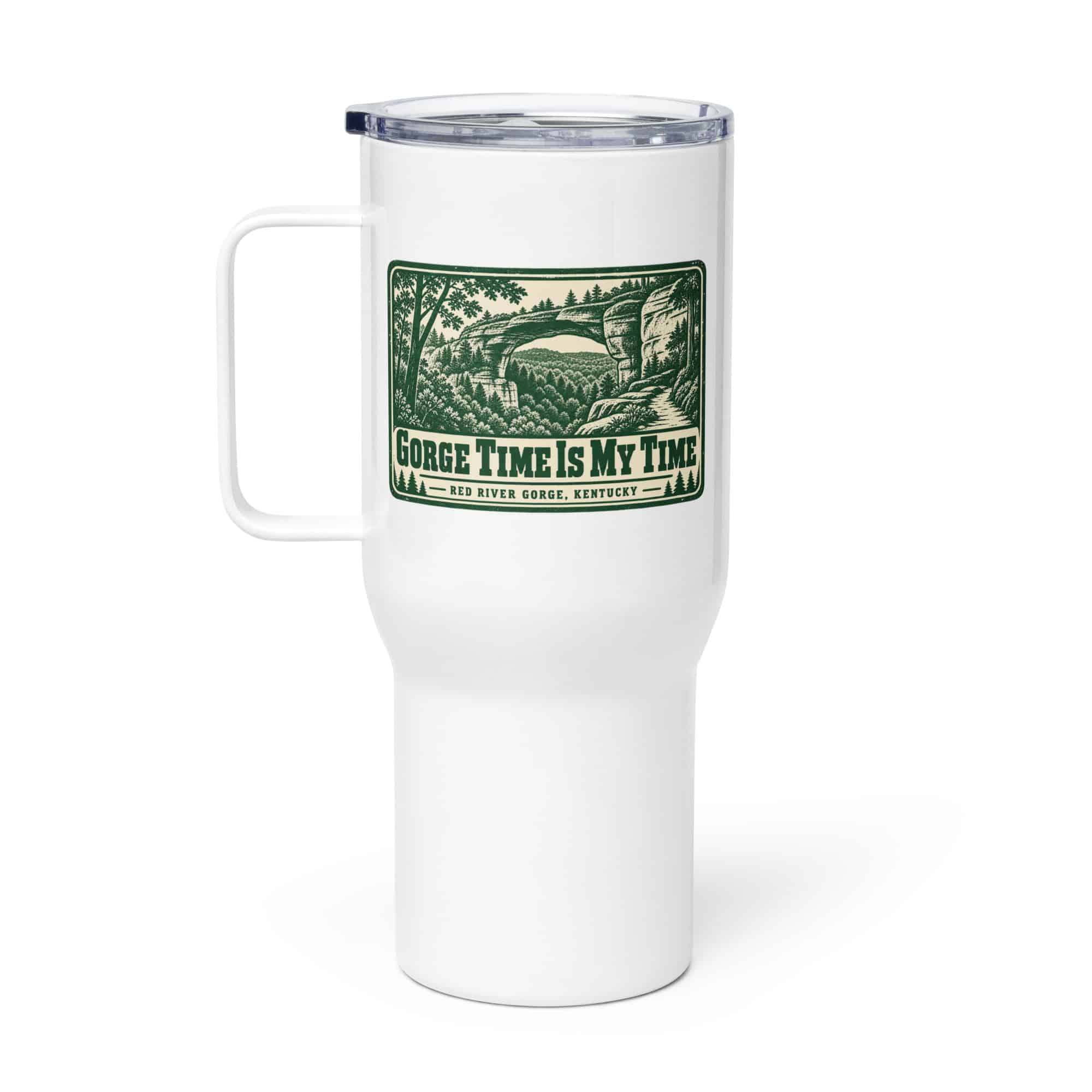 Red River Gorge Travel Mug: Gorge Time Is My Time, Forest Ink Stamp