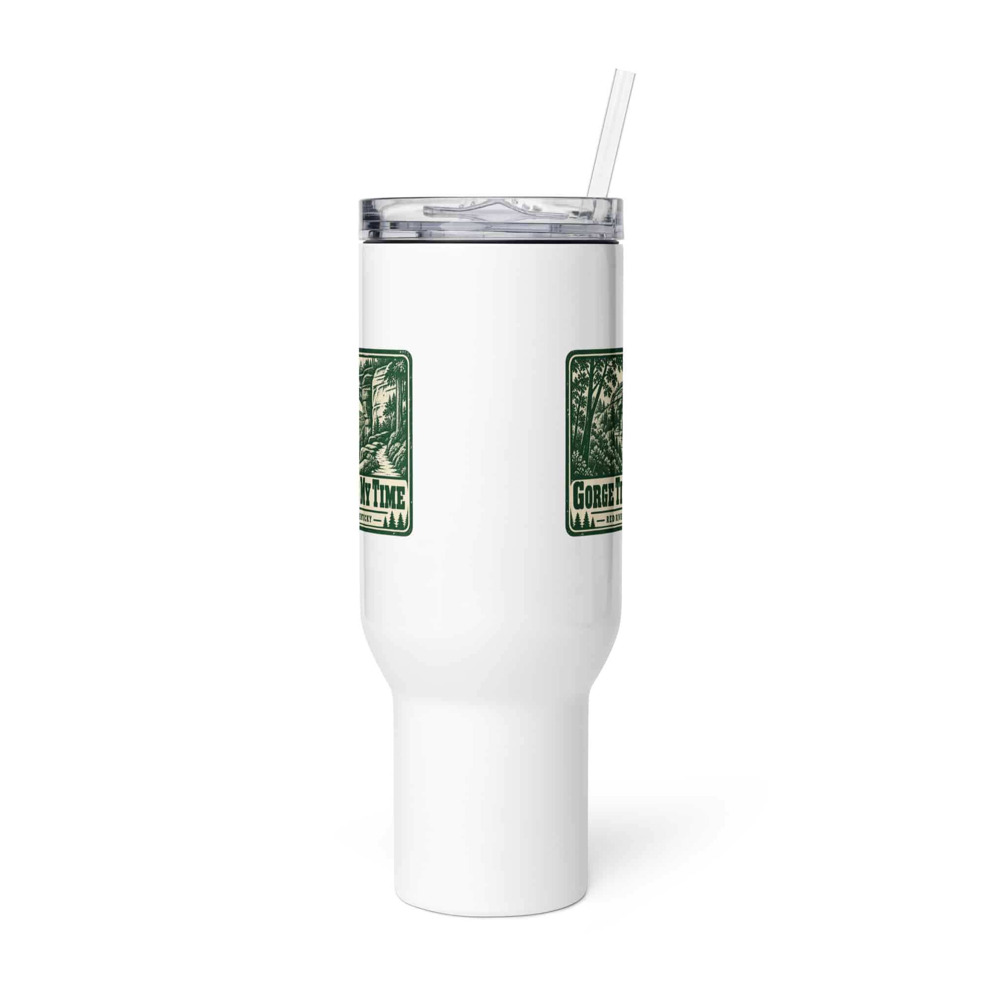 Red River Gorge Travel Mug: Gorge Time Is My Time, Forest Ink Stamp