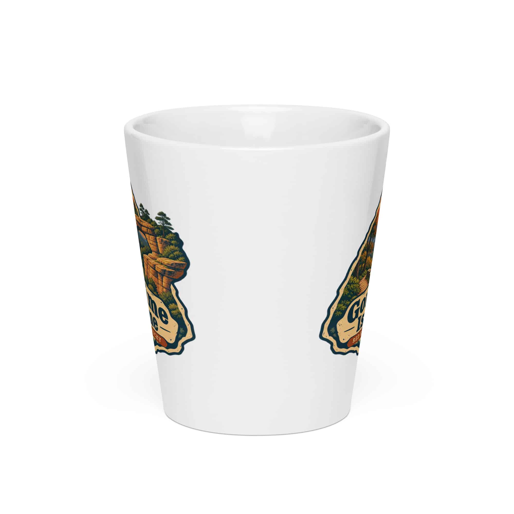 Red River Gorge Latte Mug: Gorge Time Is My Time, Scenic Shield Badge