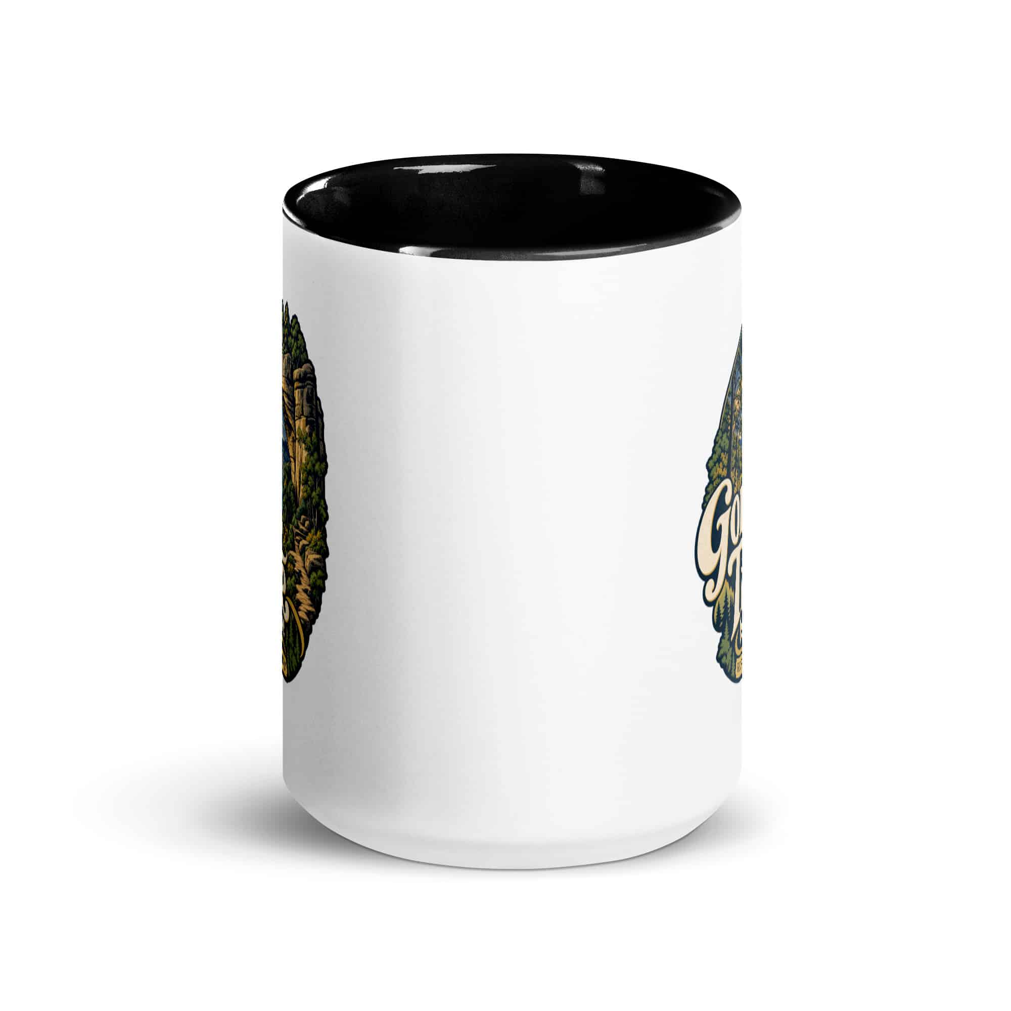 Red River Gorge Color Inside Coffee Mug: Gorge Time Is My Time, Woodland Scenic Lettering