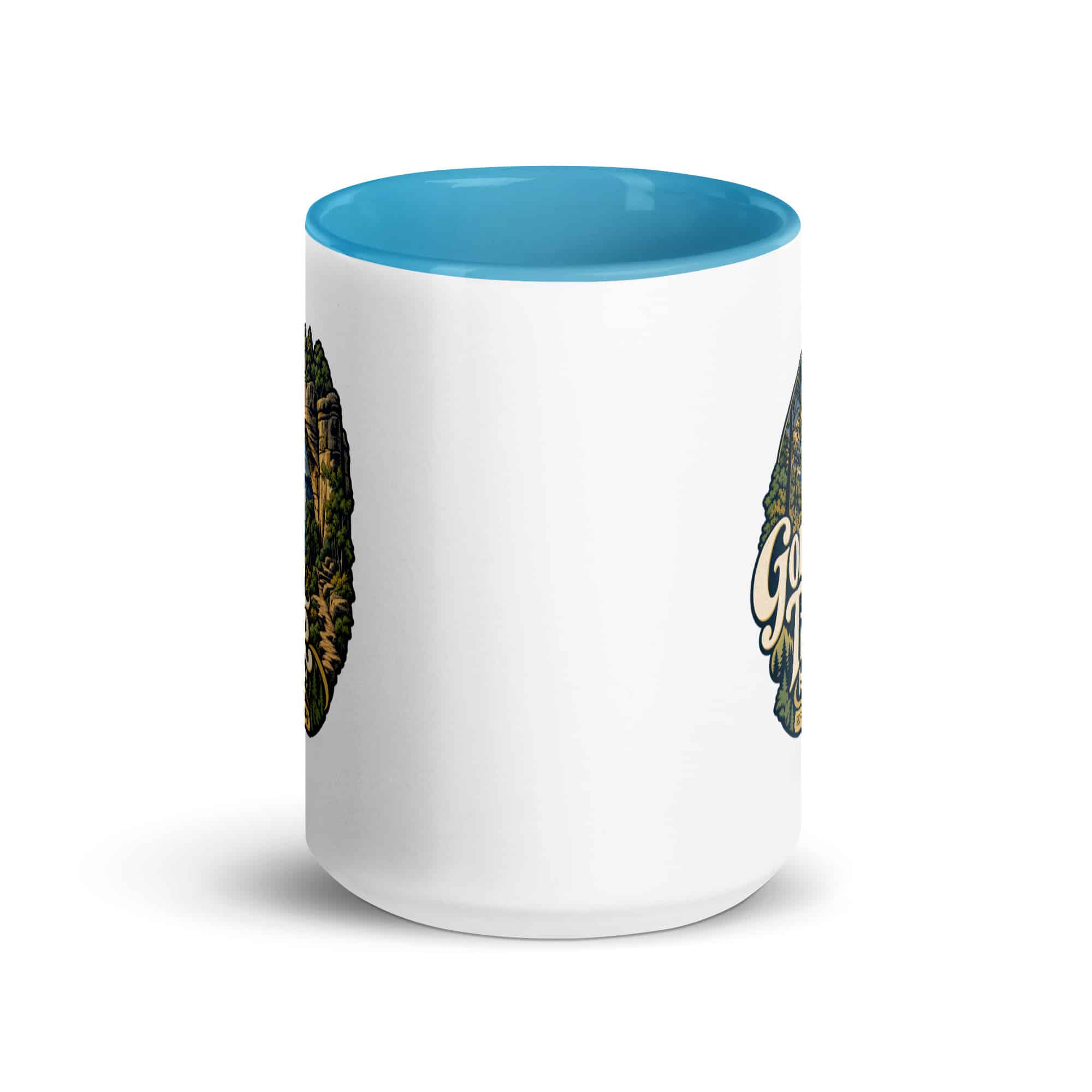 Red River Gorge Color Inside Coffee Mug: Gorge Time Is My Time, Woodland Scenic Lettering