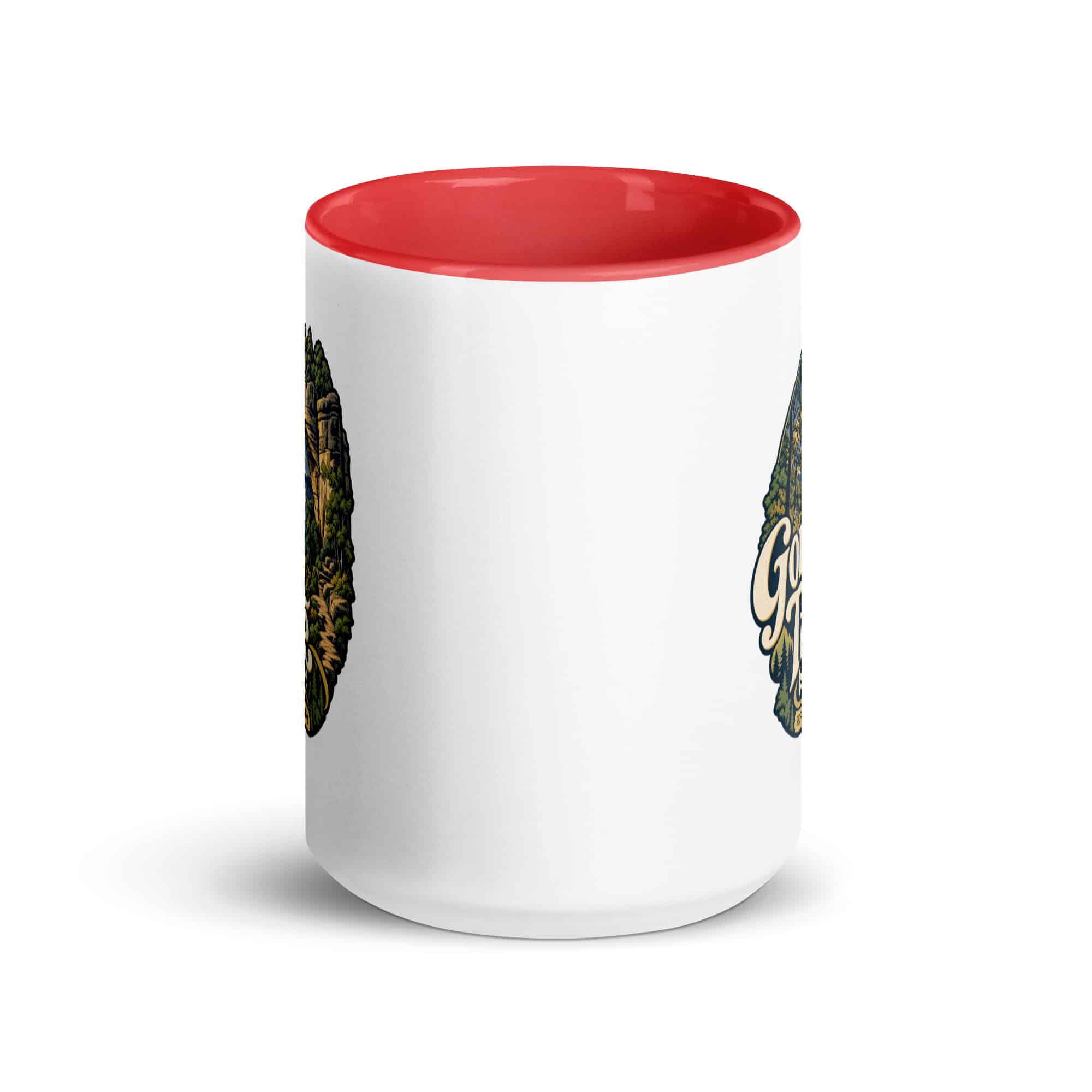 Red River Gorge Color Inside Coffee Mug: Gorge Time Is My Time, Woodland Scenic Lettering