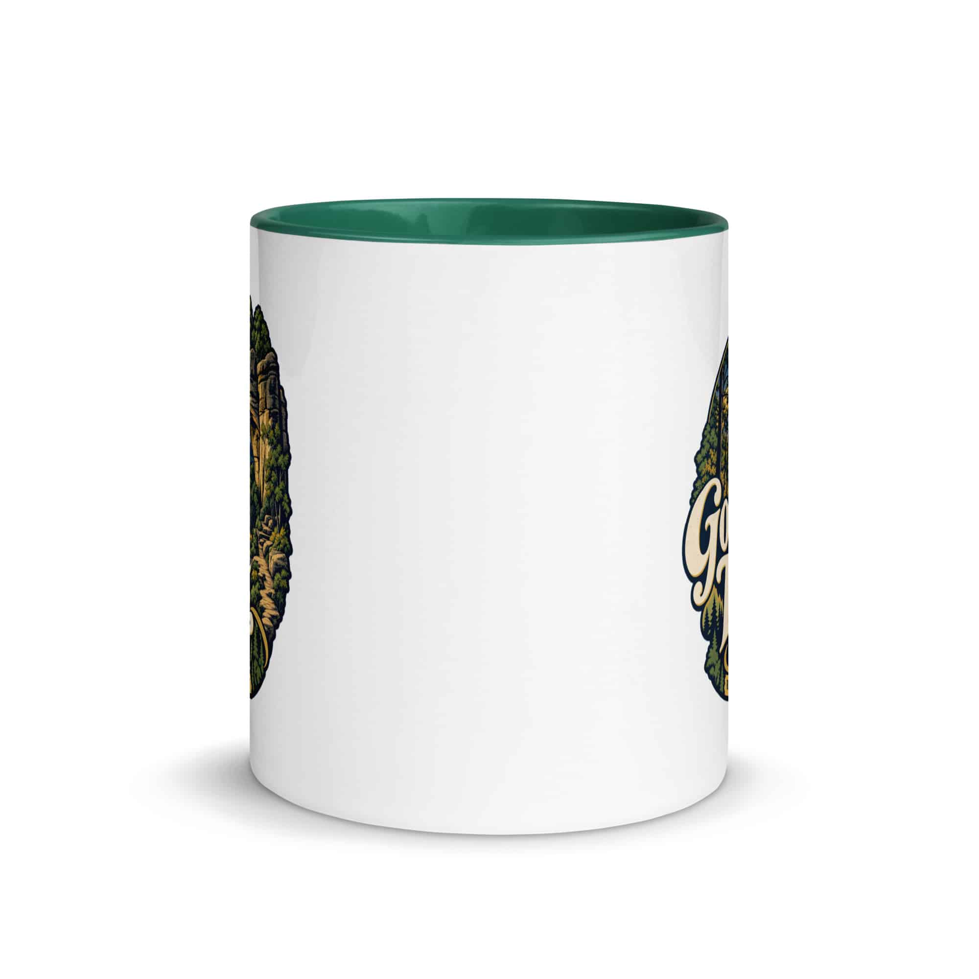 Red River Gorge Color Inside Coffee Mug: Gorge Time Is My Time, Woodland Scenic Lettering