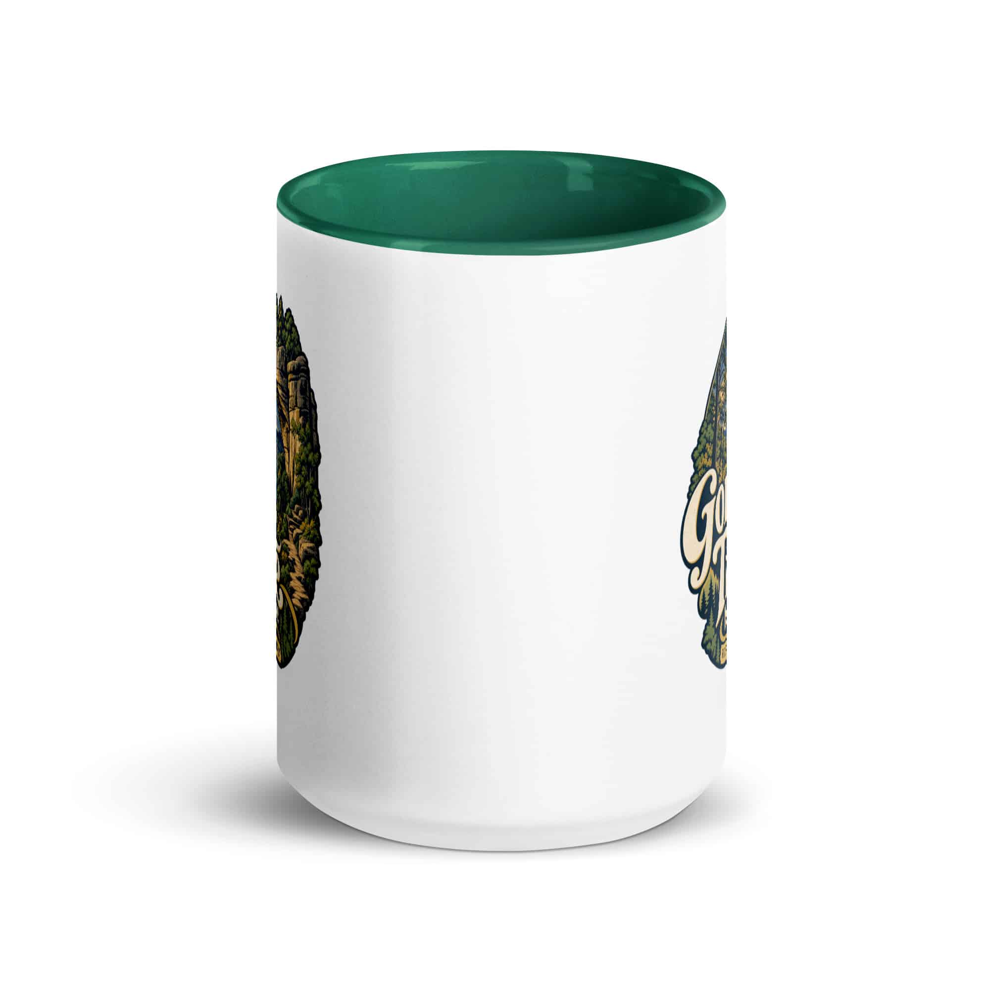 Red River Gorge Color Inside Coffee Mug: Gorge Time Is My Time, Woodland Scenic Lettering