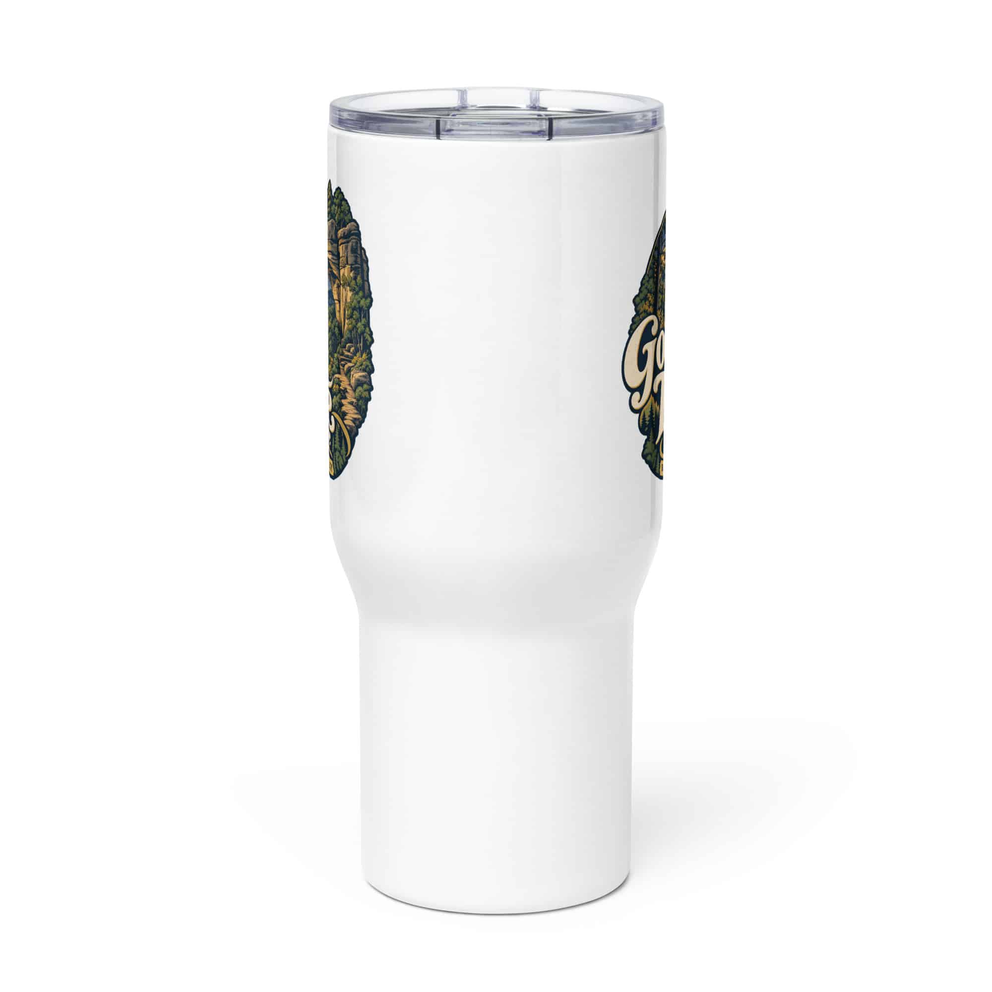 Red River Gorge Travel Mug: Gorge Time Is My Time, Woodland Scenic Lettering