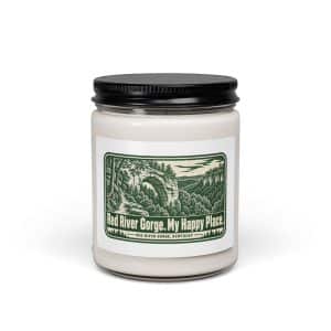 Red River Gorge Soy Wax Candle: Red River Gorge. My Happy Place, Forest Ink Stamp - 9oz - Main