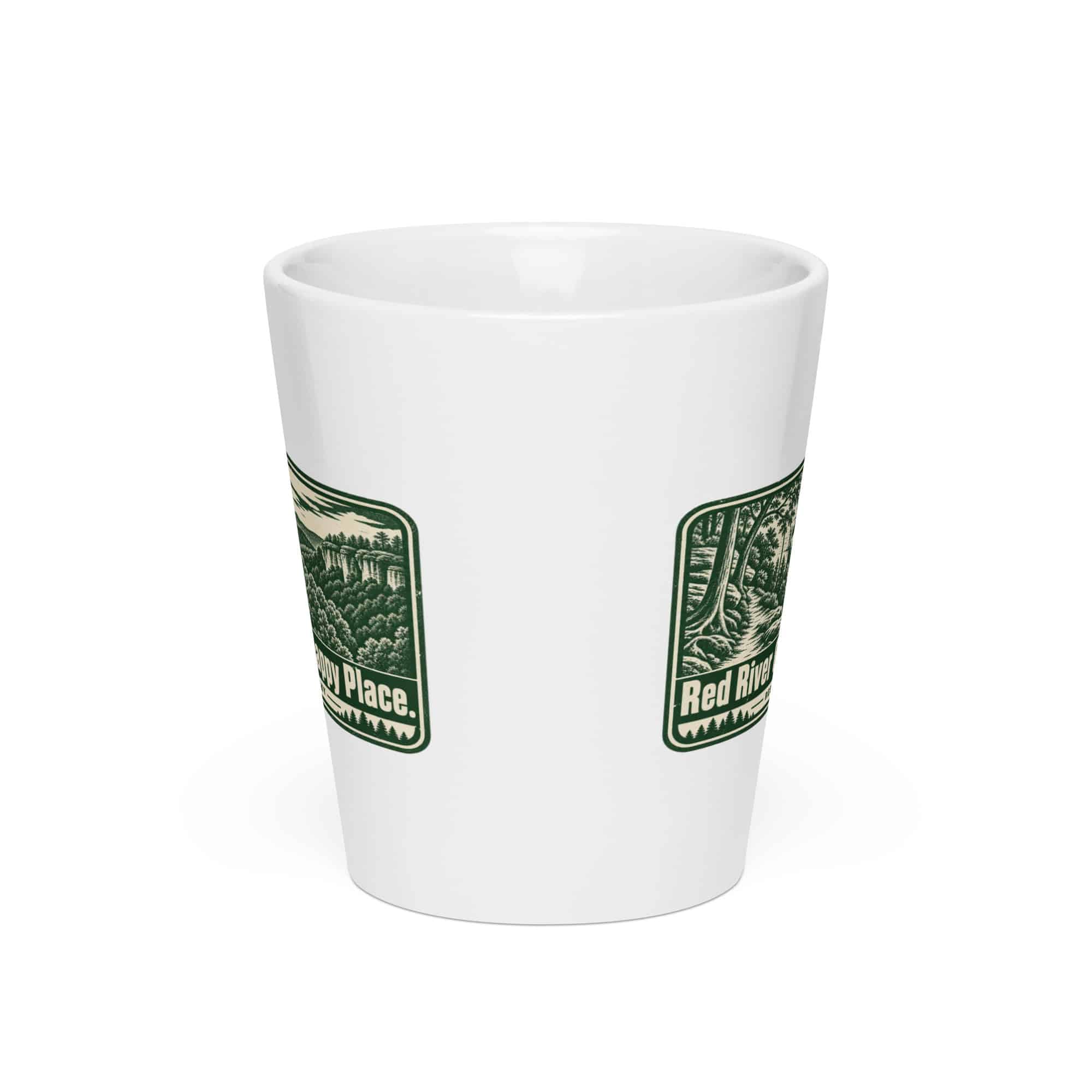 Red River Gorge Latte Mug: Red River Gorge. My Happy Place, Forest Ink Stamp