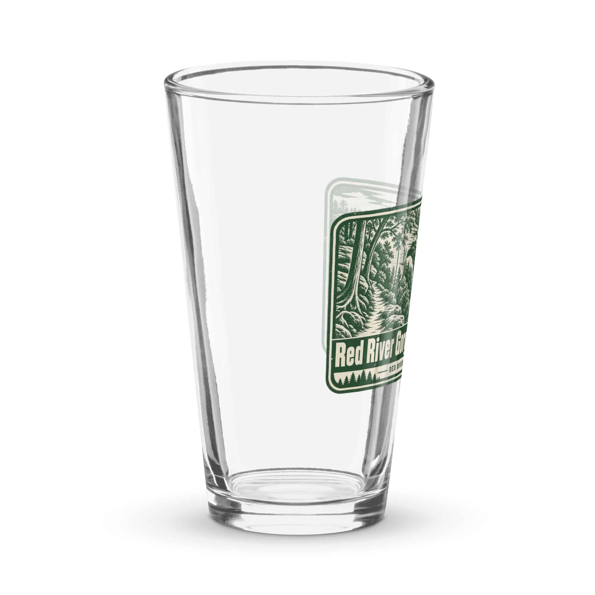 Red River Gorge Pint Glass: Red River Gorge. My Happy Place, Forest Ink Stamp
