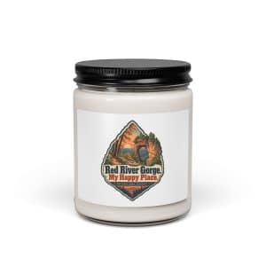 Red River Gorge Soy Wax Candle: Red River Gorge. My Happy Place, Scenic Shield Badge - 9oz - Main