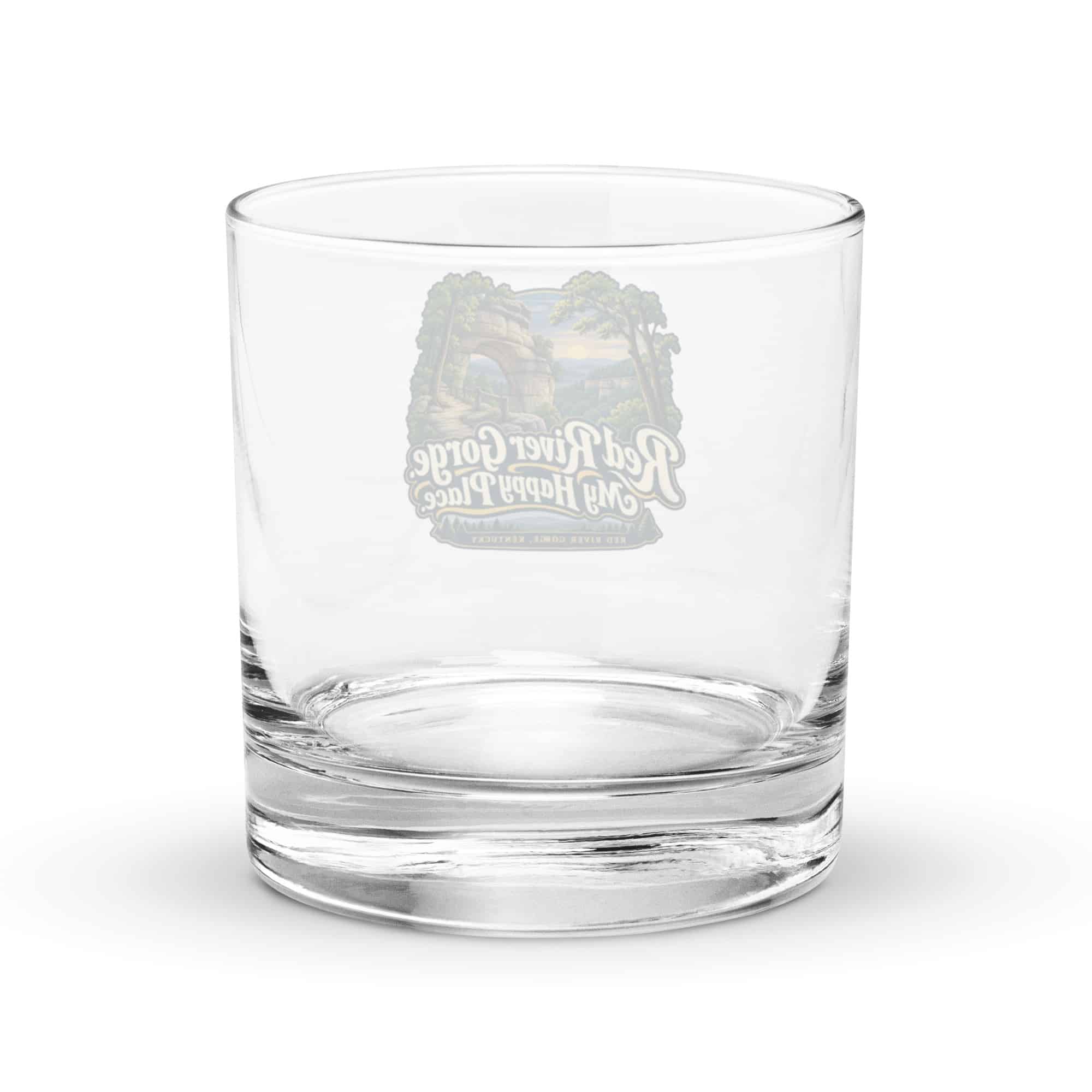 Red River Gorge Rocks Glass: Red River Gorge. My Happy Place, Woodland Scenic Lettering