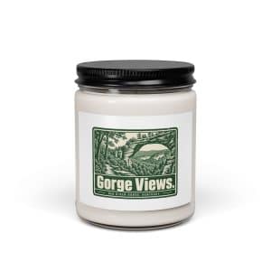 Red River Gorge Soy Wax Candle: Gorge Views, Forest Ink Stamp - 9oz - Main